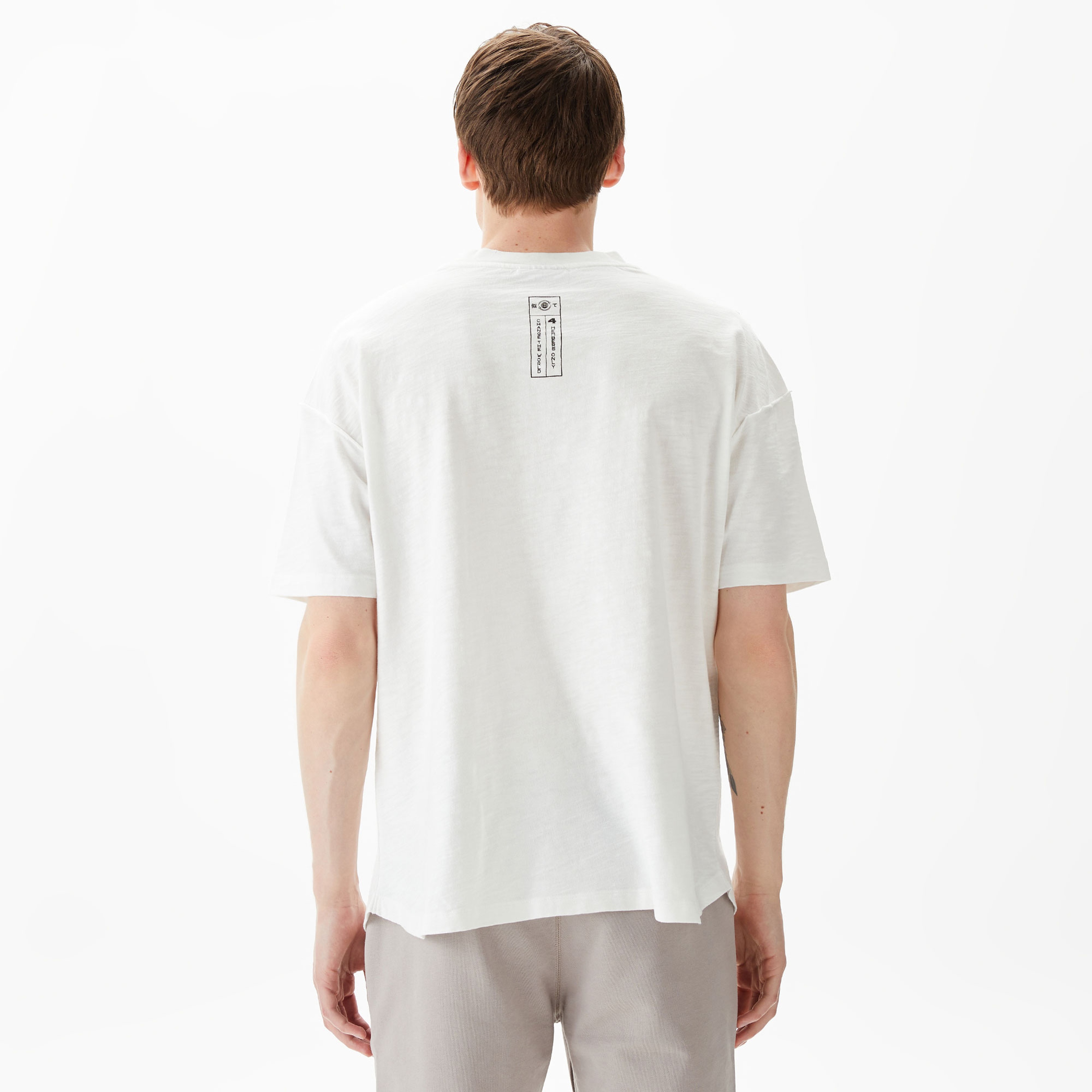 UNITED4 Erkek Beyaz T-Shirt