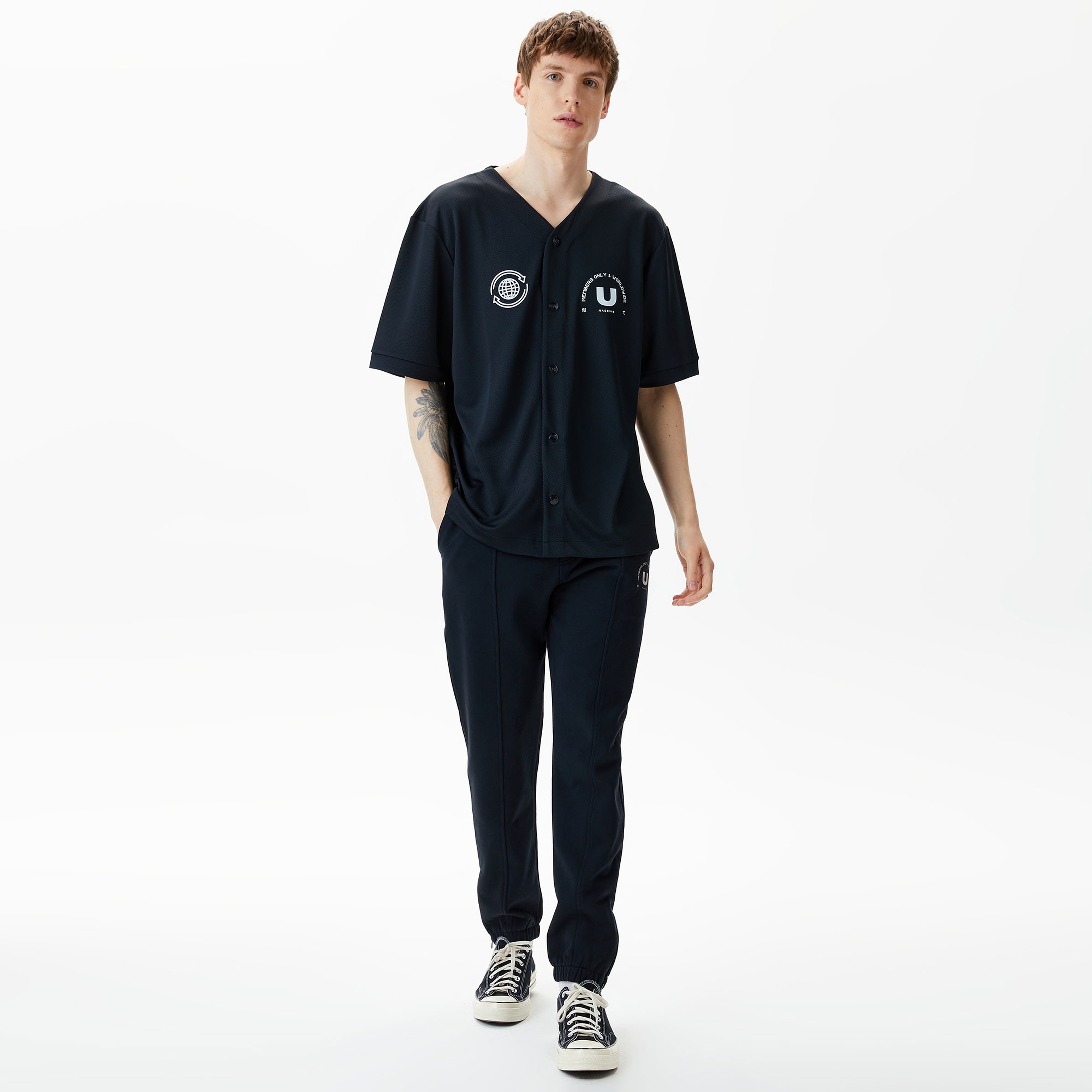 UNITED4 Erkek Siyah Eşofman Altı