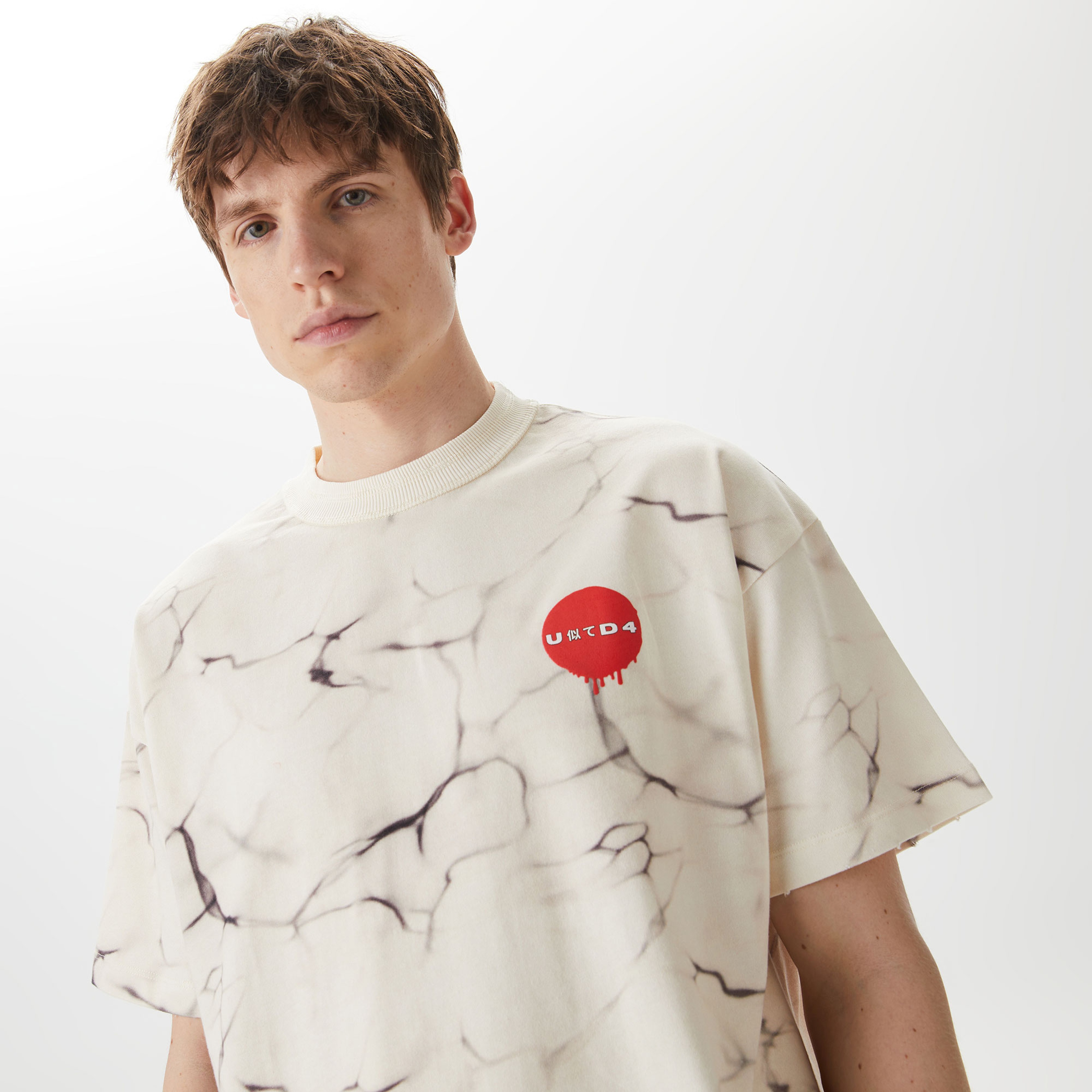 UNITED4 Erkek Krem T-Shirt