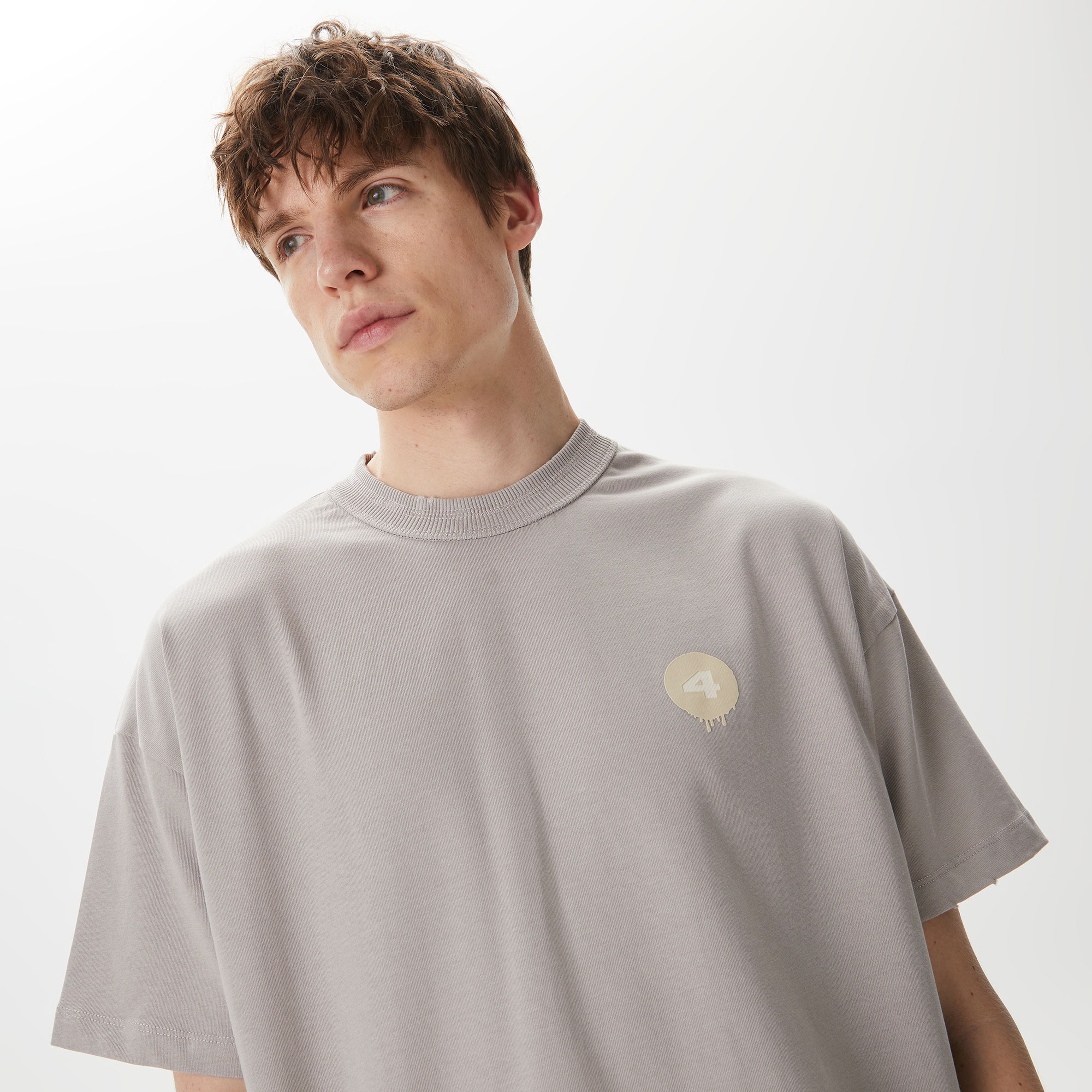 UNITED4 Erkek Gri T-Shirt