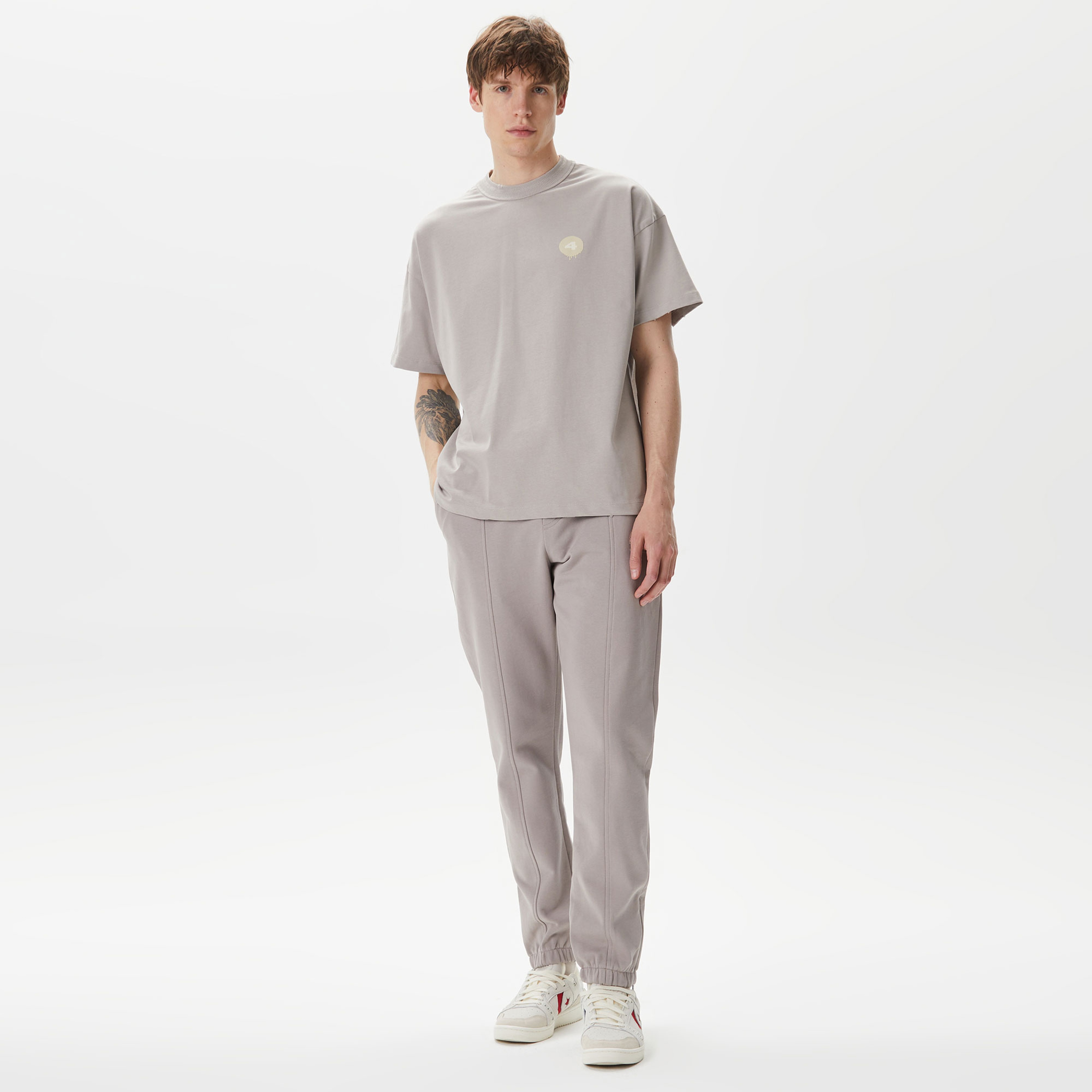 UNITED4 Erkek Gri T-Shirt