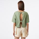 UNITED4 Kadın Haki Crop T-Shirt