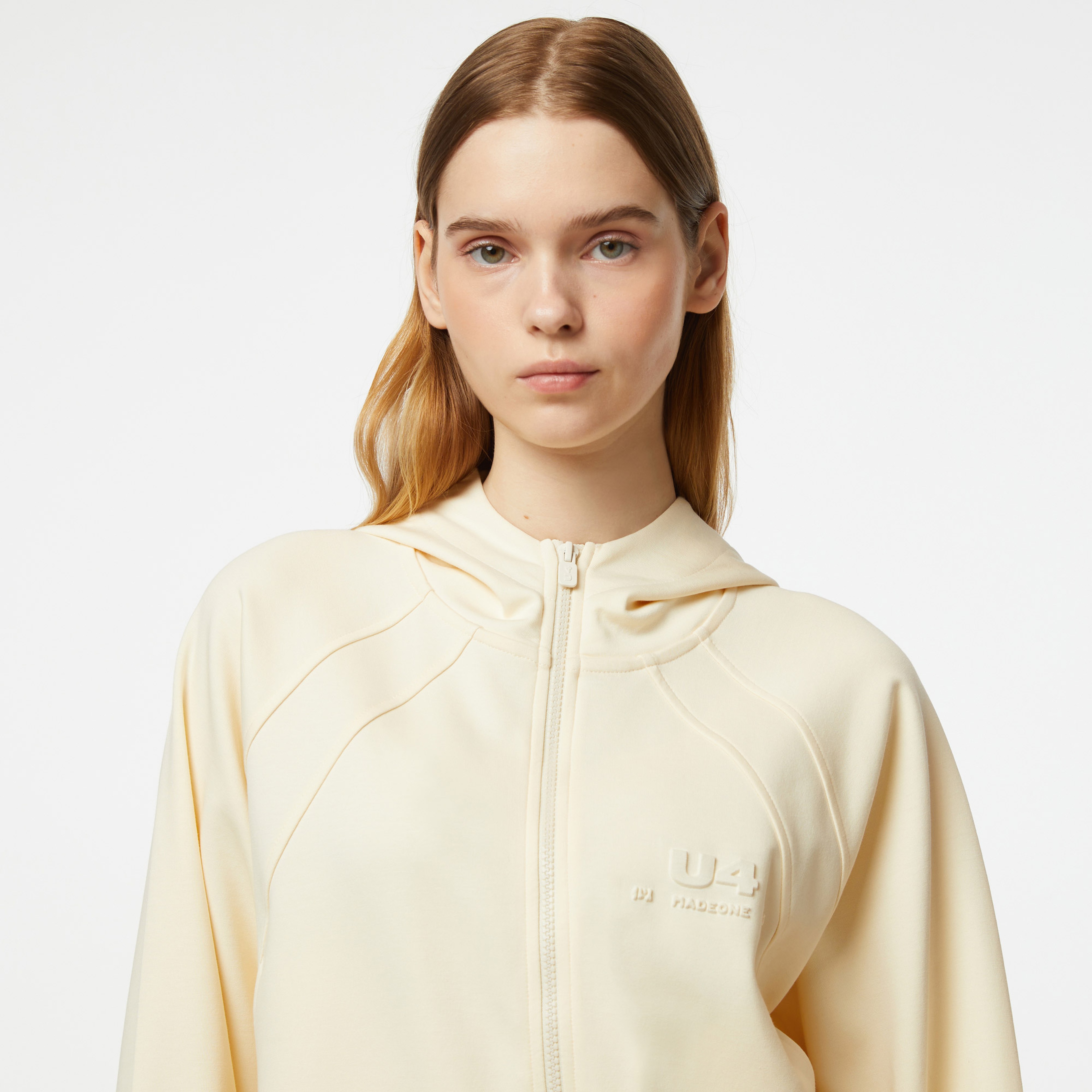 UNITED4 Classic Kadın Krem Sweatshirt