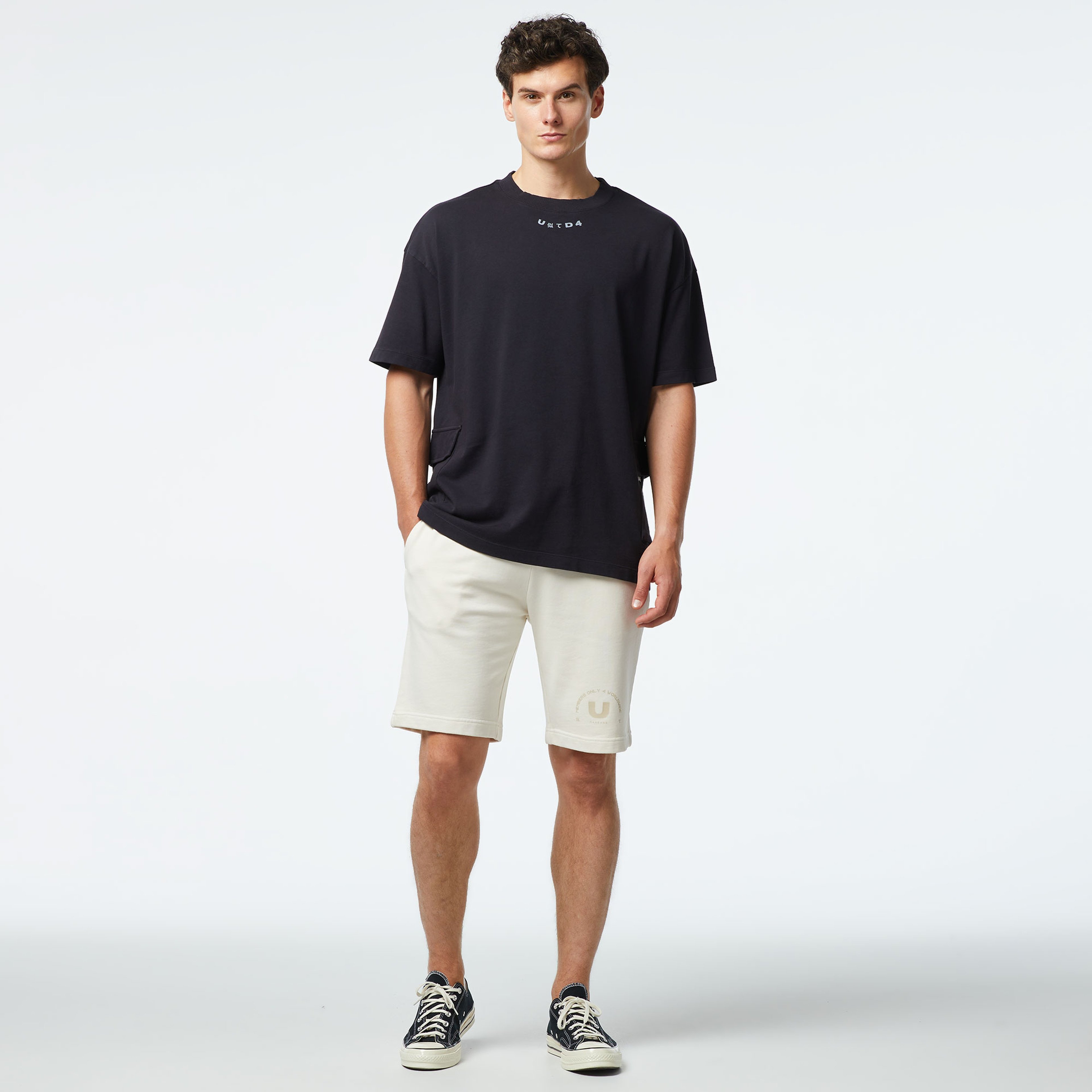UNITED4 Erkek Krem Şort