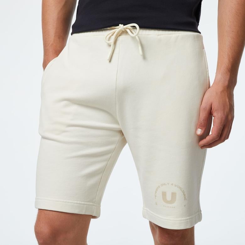 UNITED4 Erkek Krem Şort
