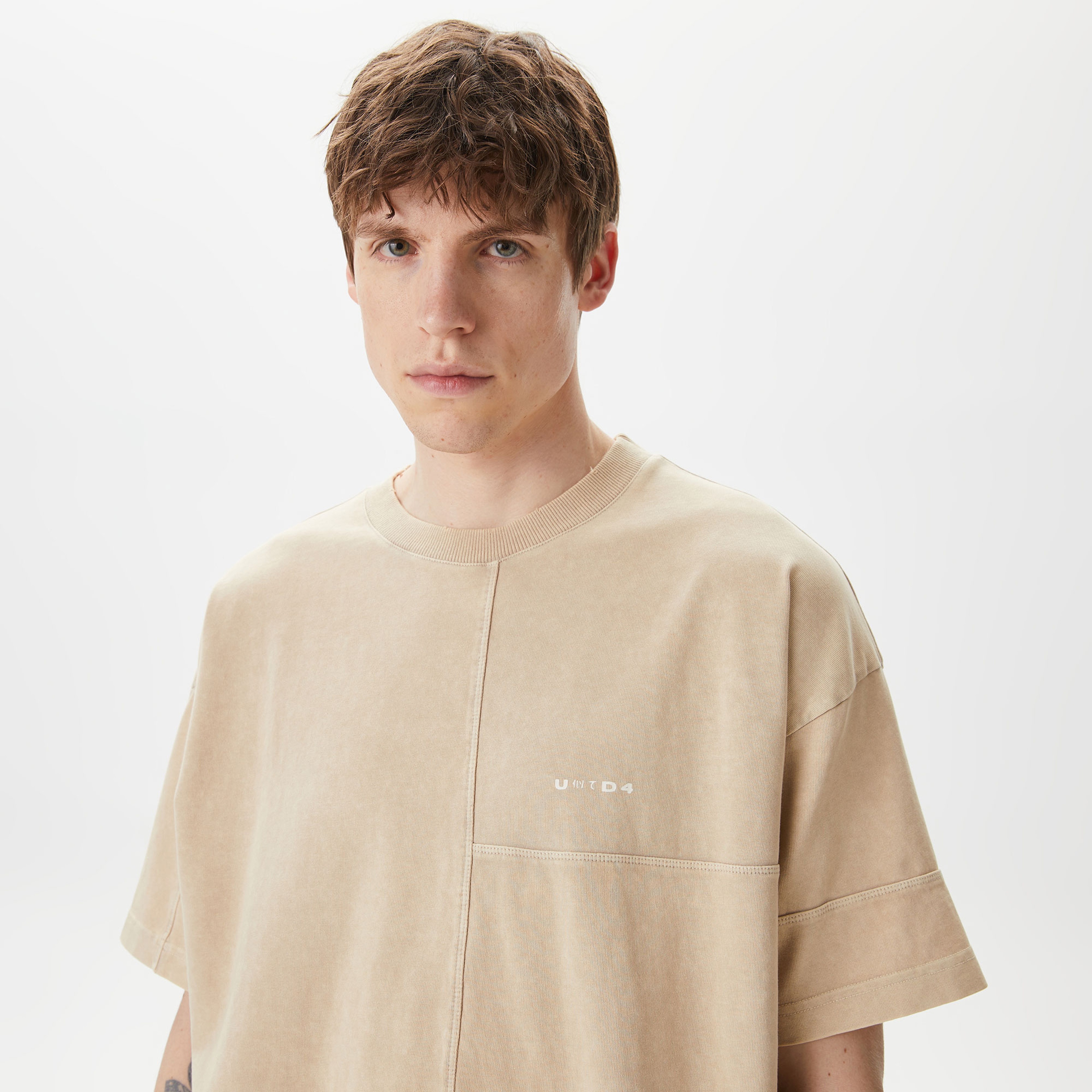UNITED4 Erkek Bej T-Shirt
