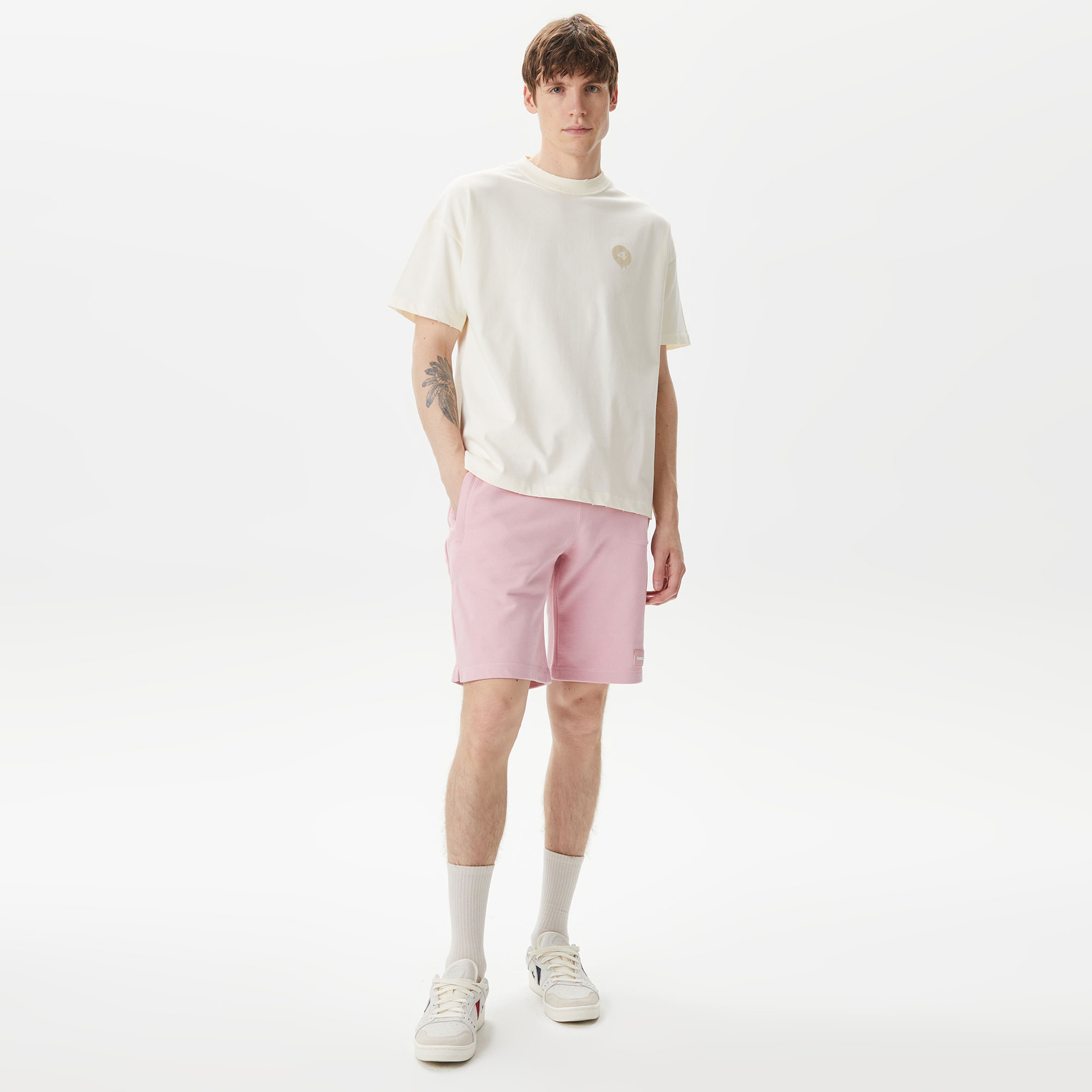 UNITED4 Erkek Krem T-Shirt