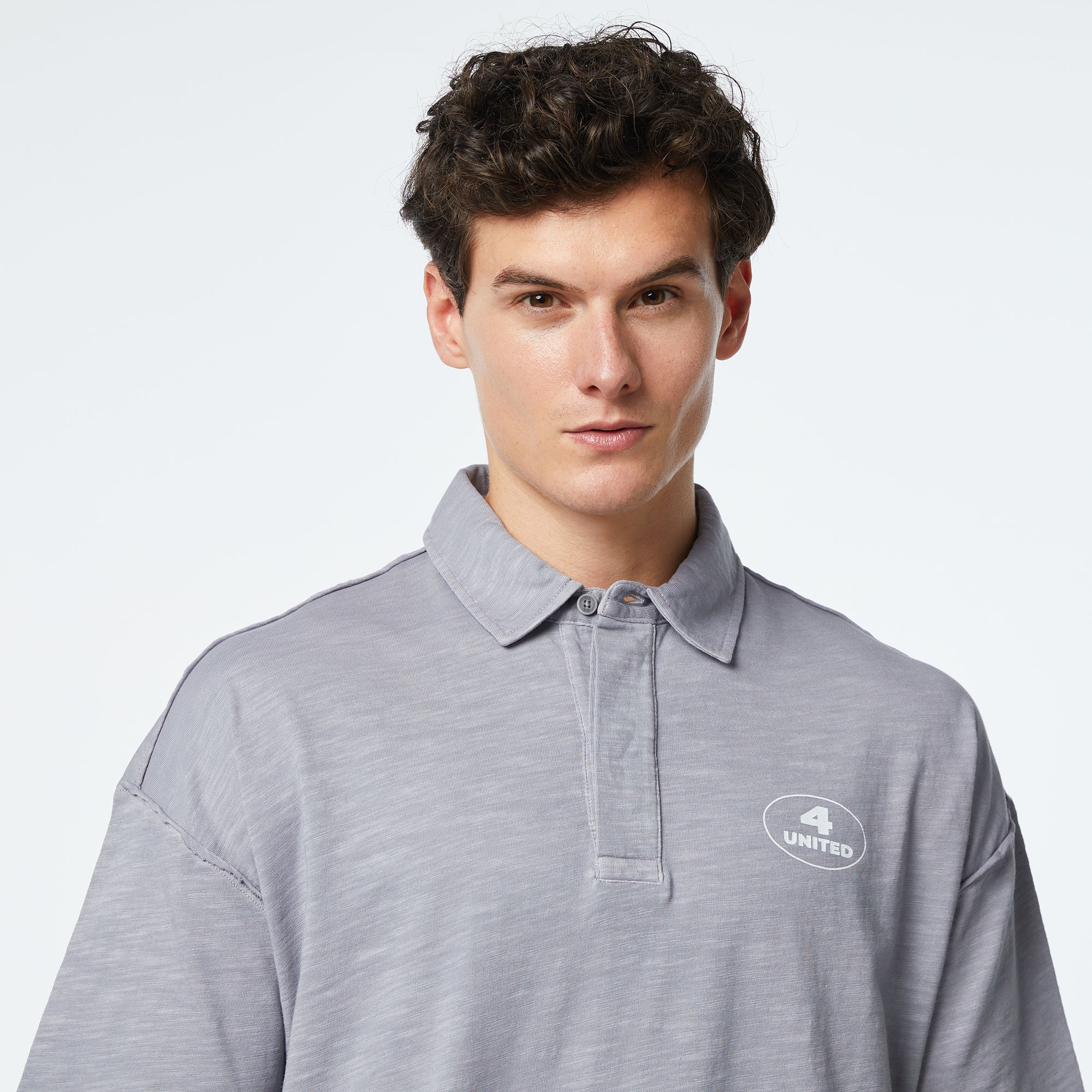 UNITED4 Erkek Gri Polo