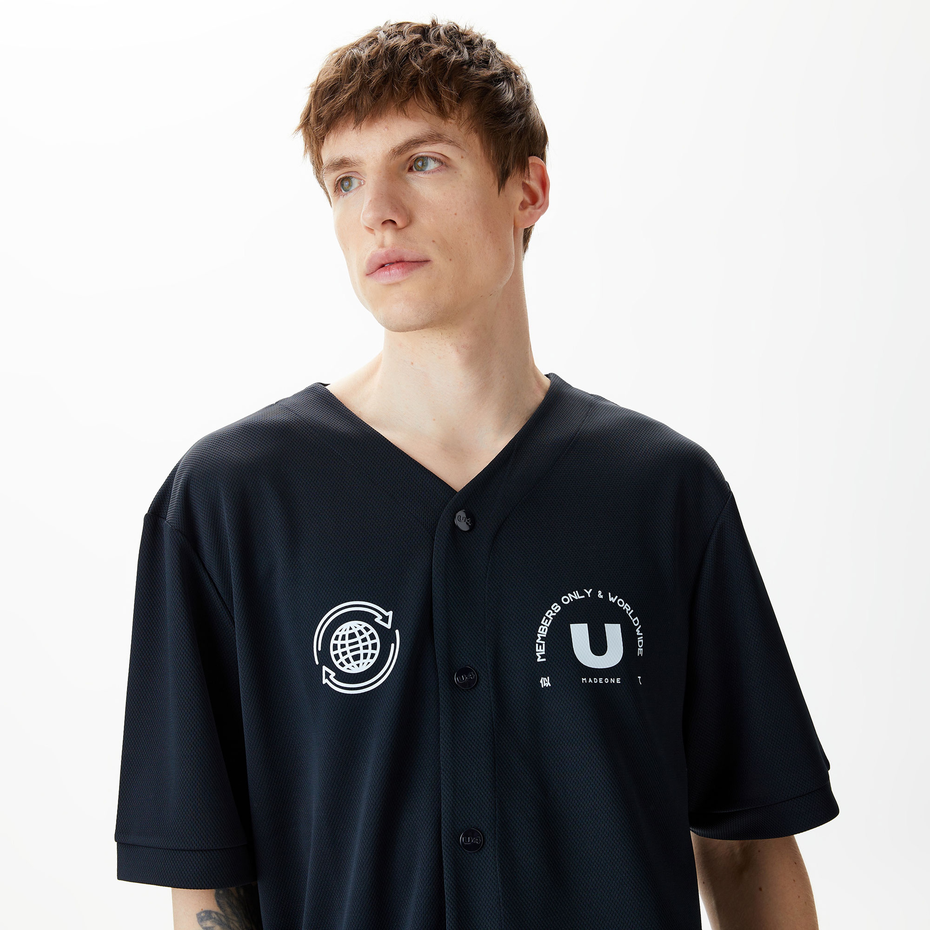 UNITED4 Erkek Siyah Gömlek