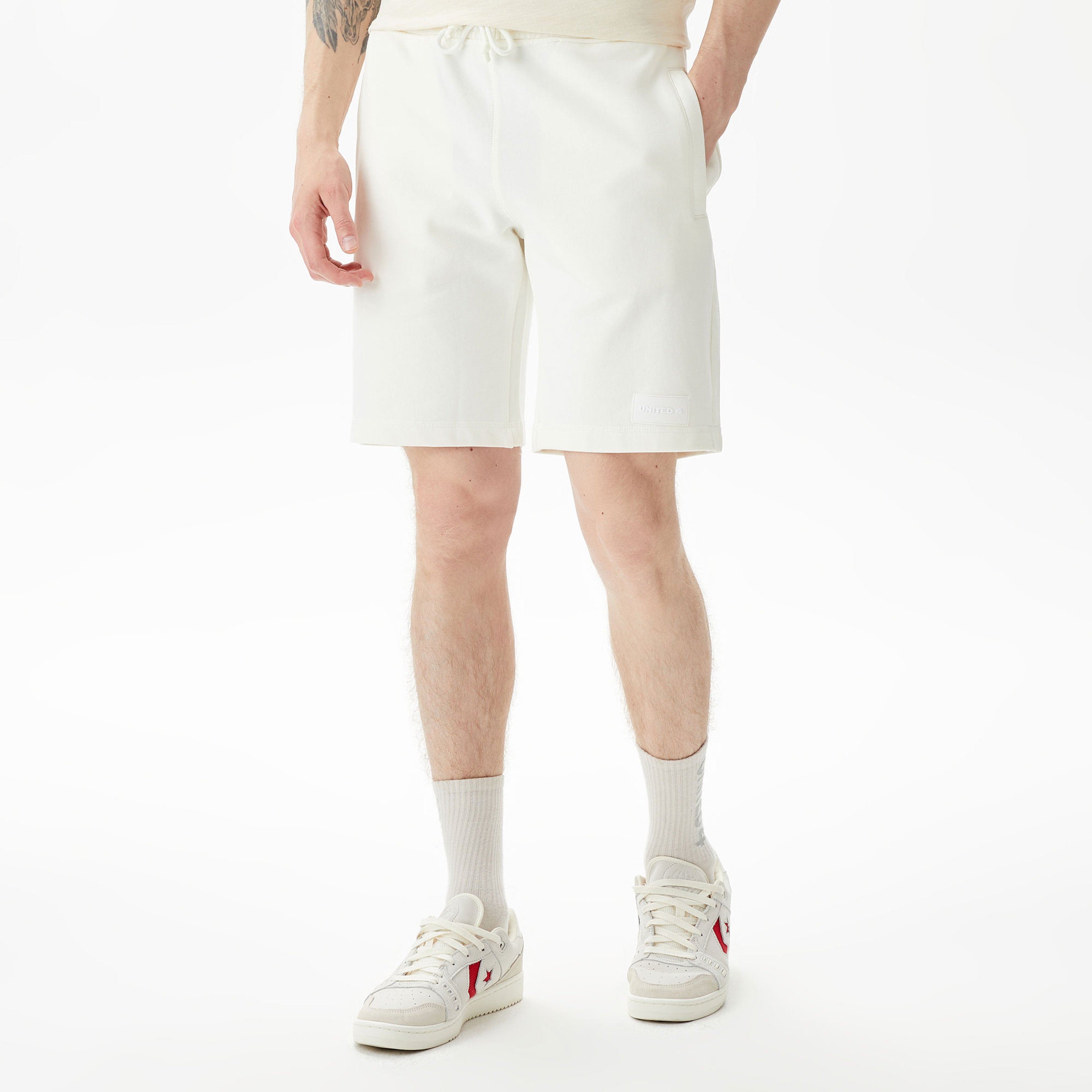 UNITED4 Erkek Beyaz Şort