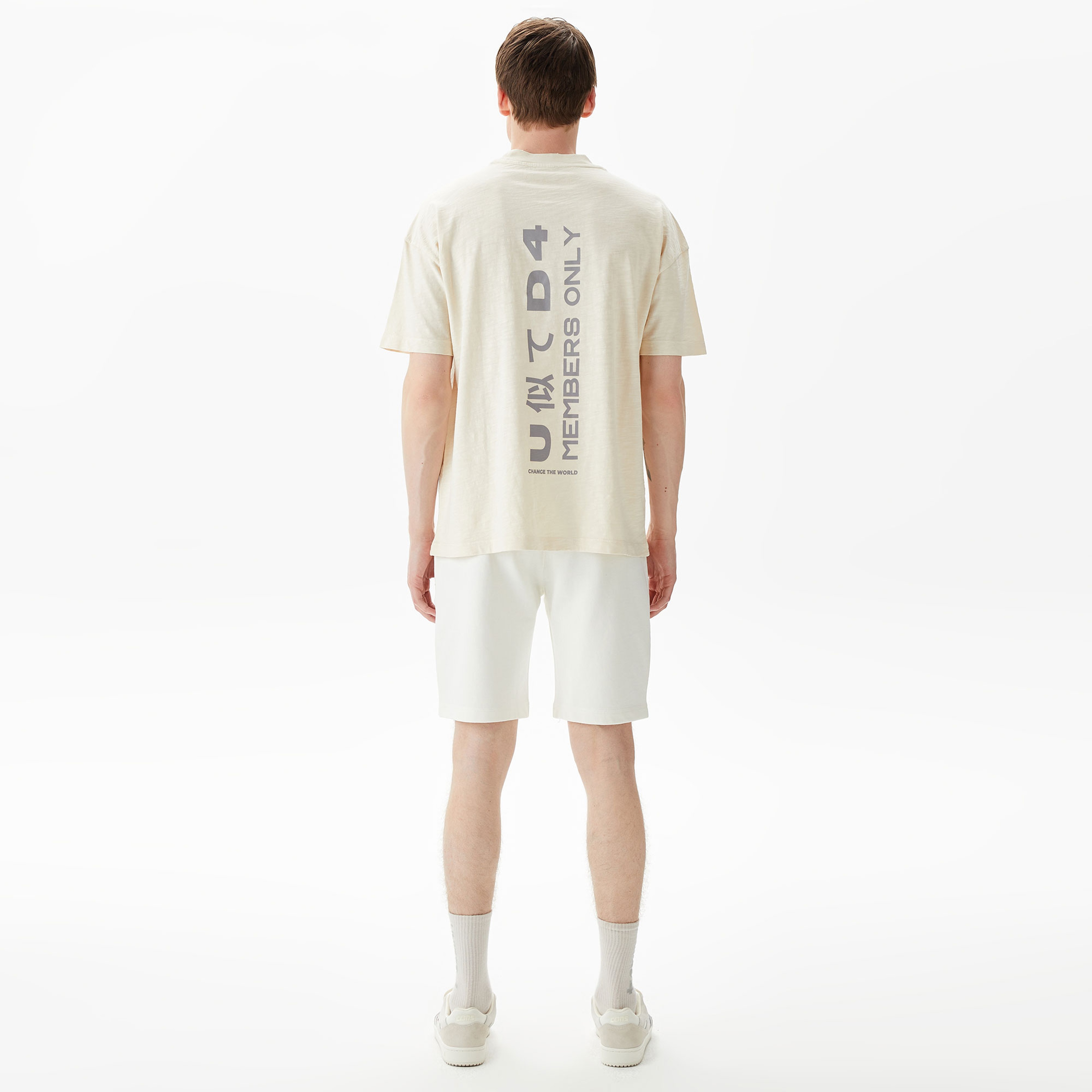 UNITED4 Erkek Beyaz Şort