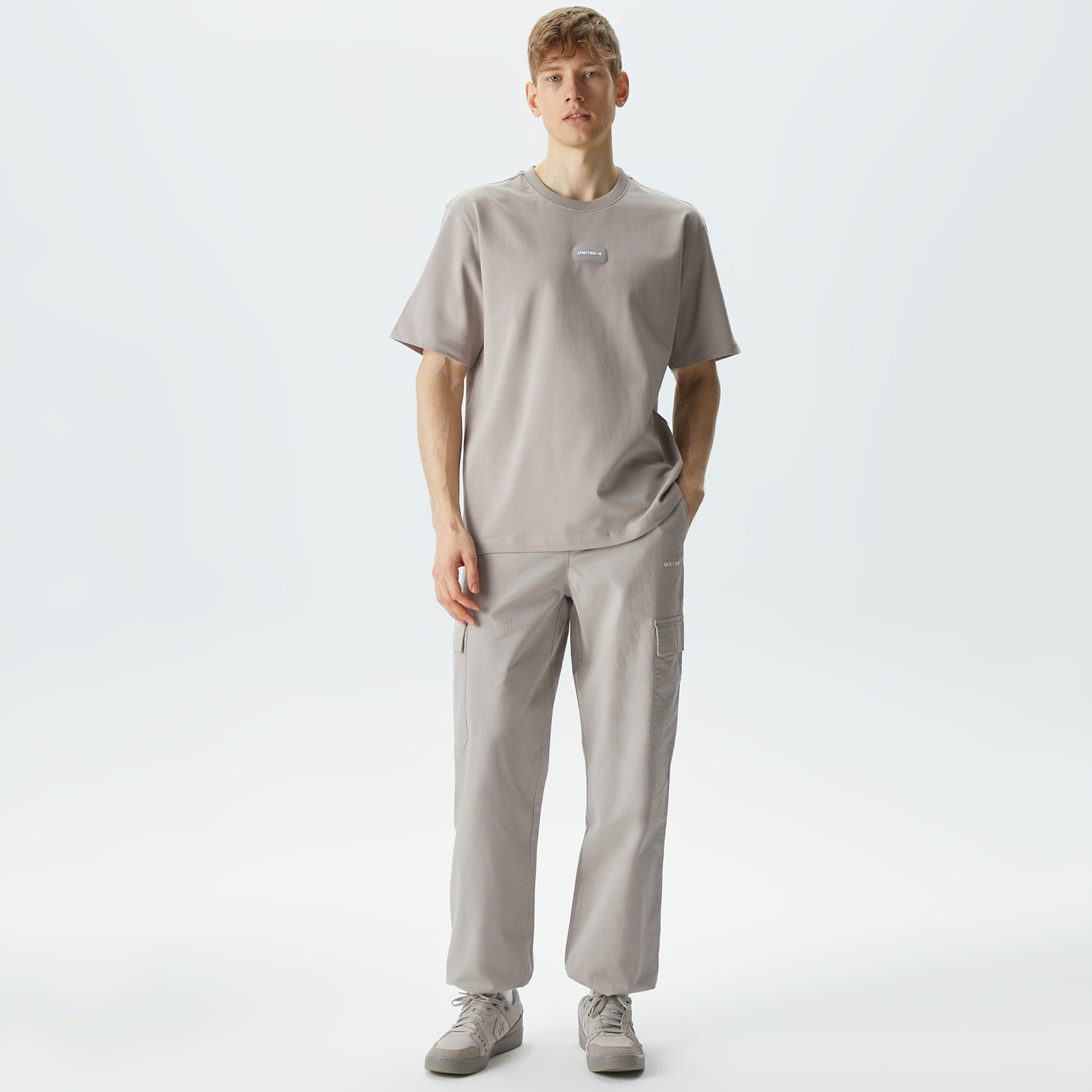 UNITED4 Erkek Gri T-Shirt