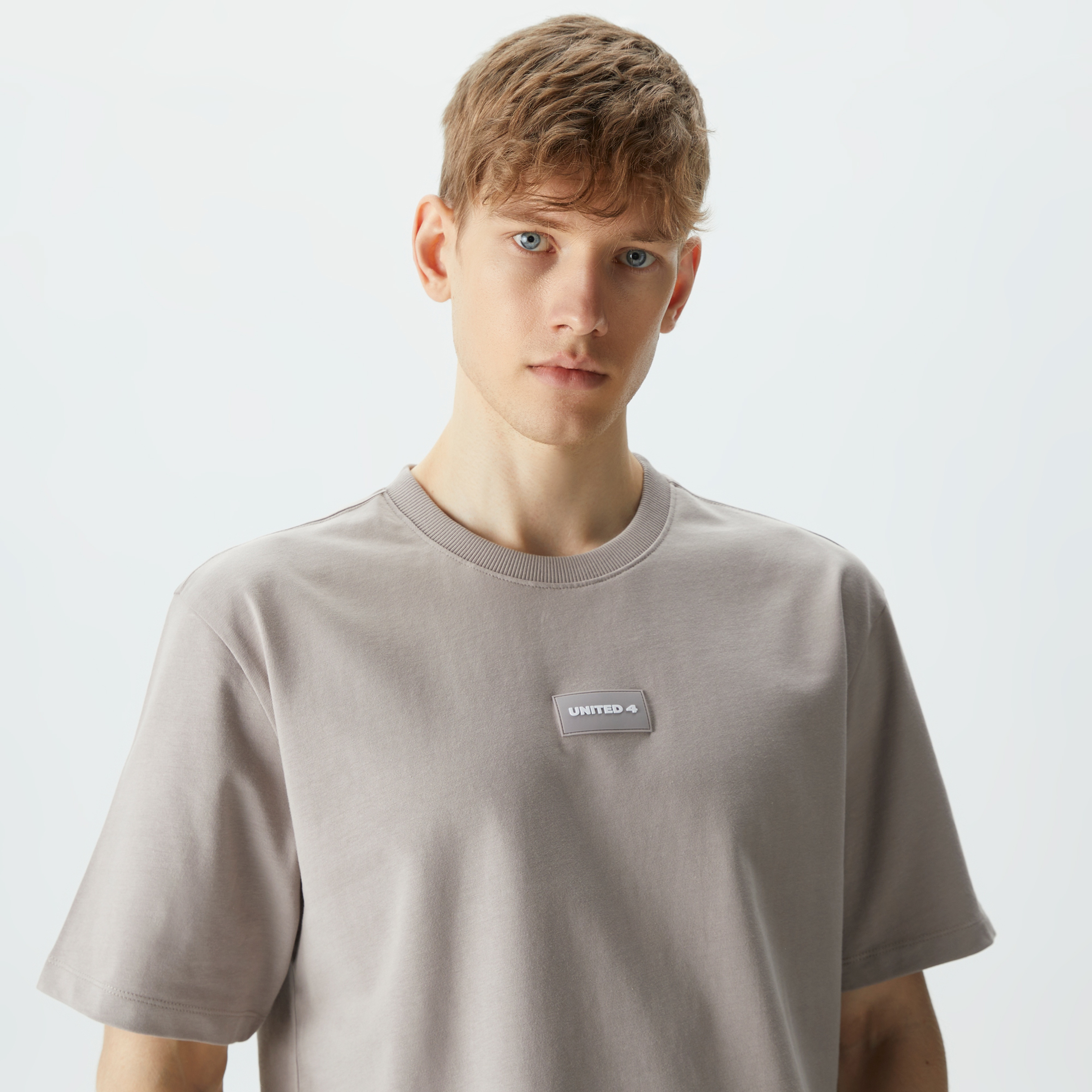 UNITED4 Erkek Gri T-Shirt