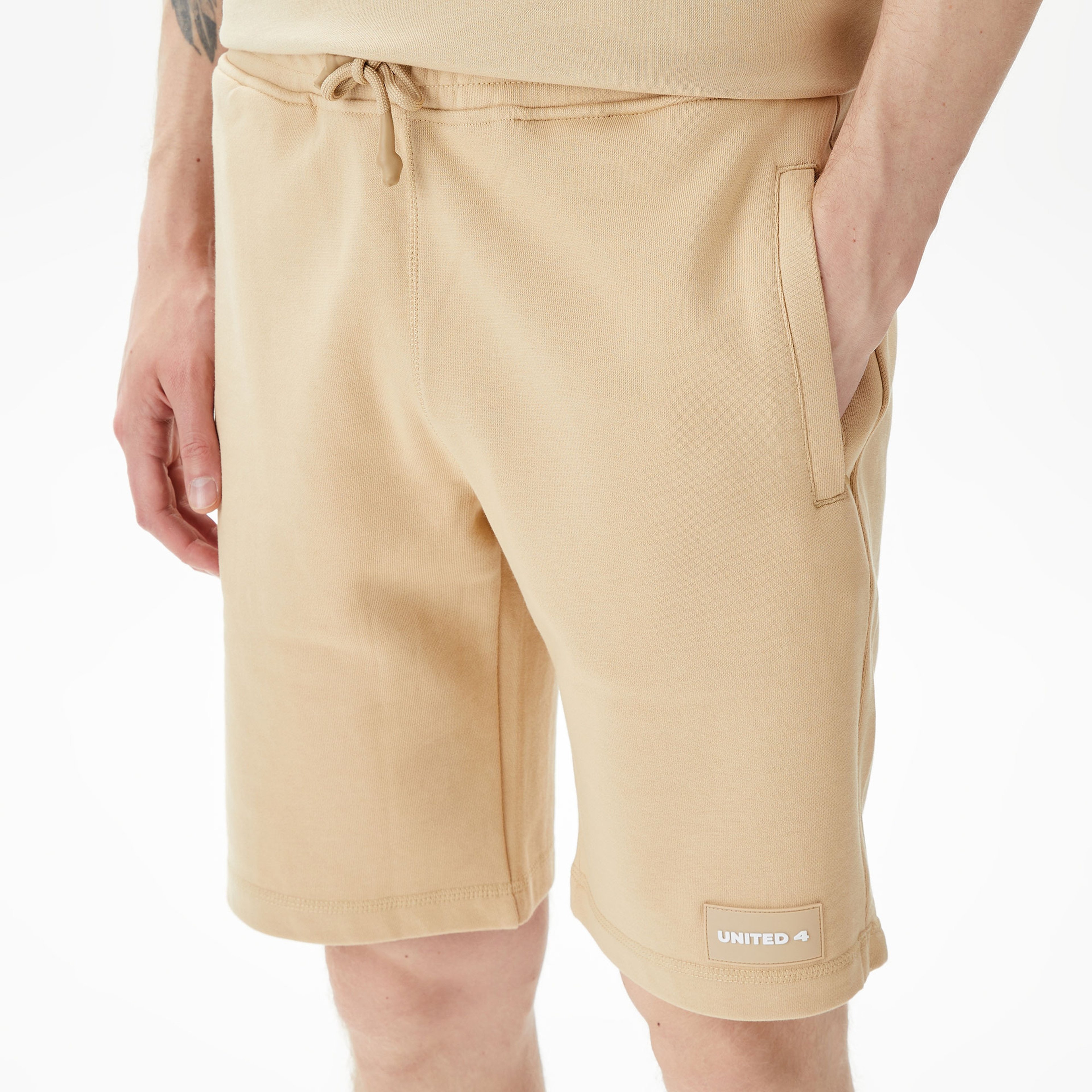 UNITED4 Erkek Krem Şort
