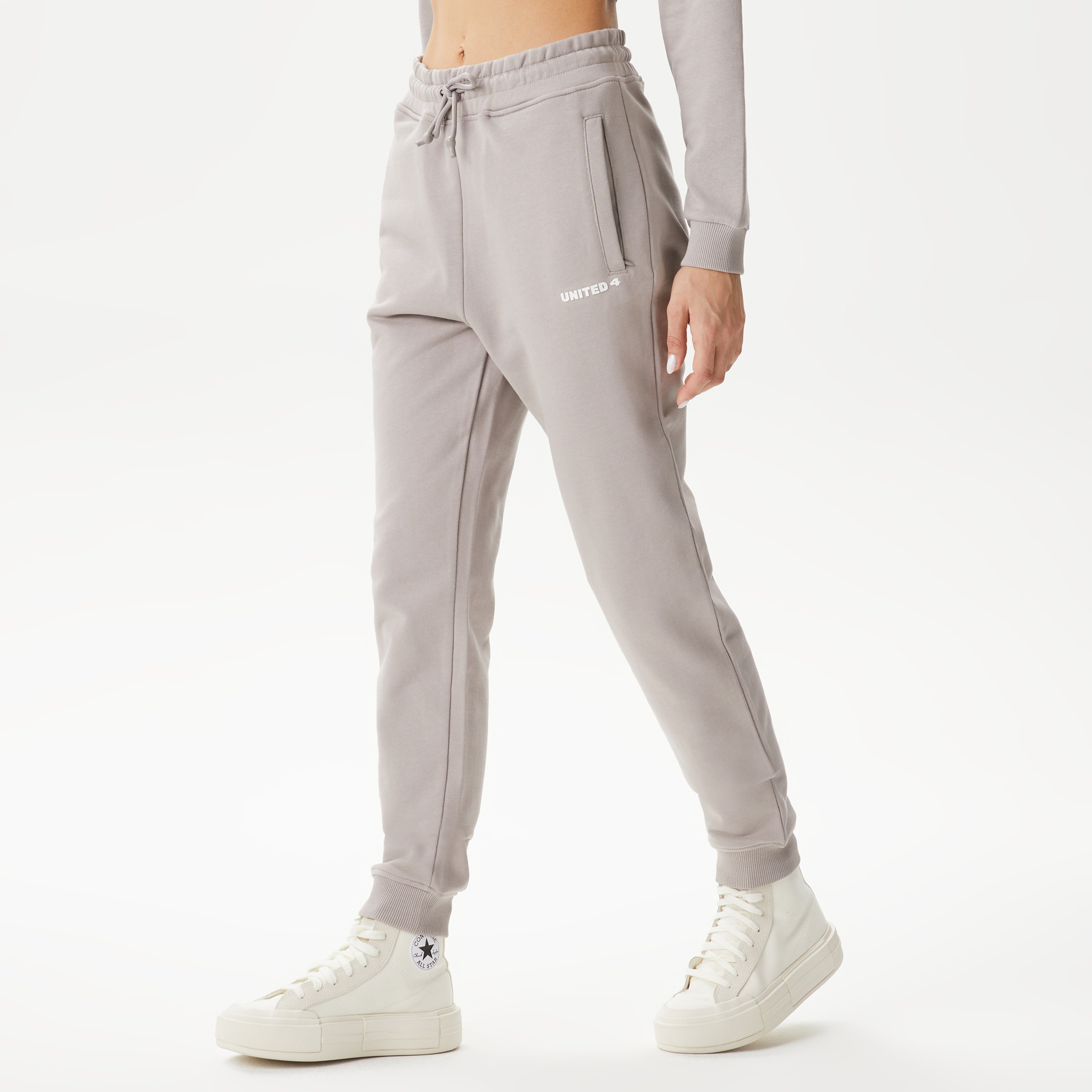 UNITED4 Kadın Gri Eşofman Altı