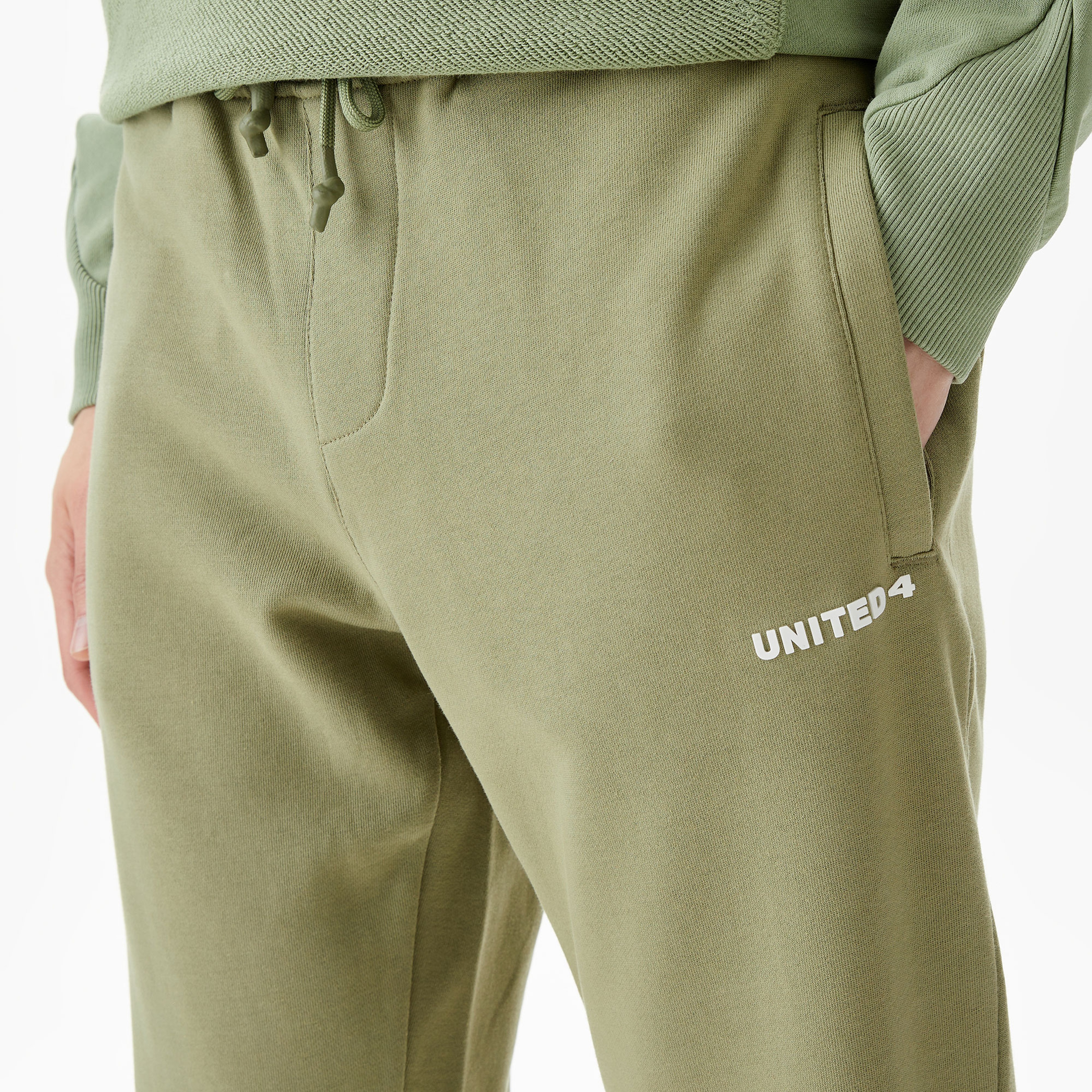 UNITED4 Classic Erkek Haki Eşofman Altı