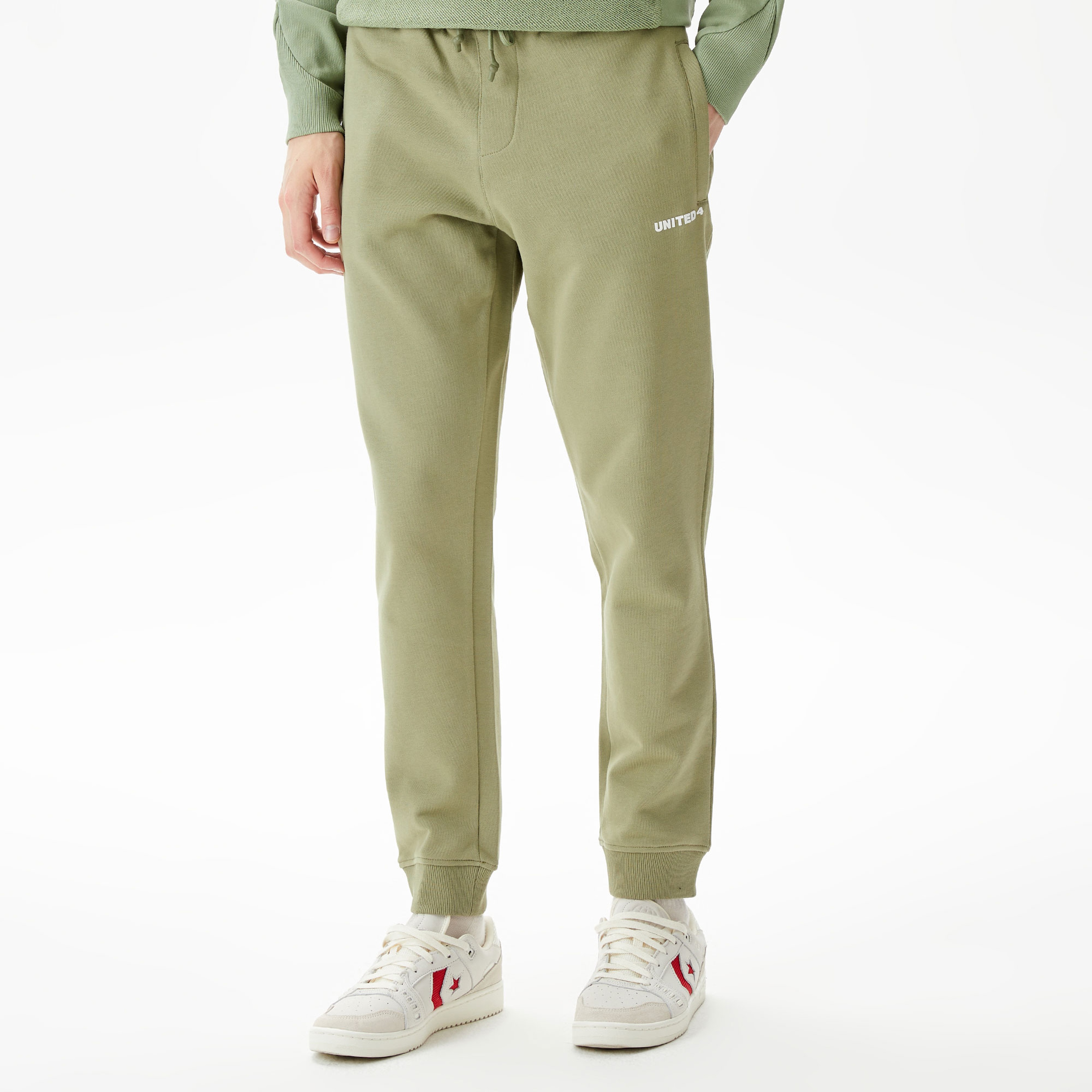 UNITED4 Classic Erkek Haki Eşofman Altı