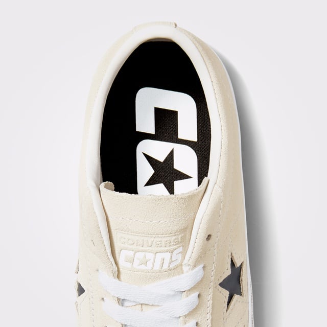 Converse Cons One Star Pro Suede Unisex Krem Sneaker - Görsel 6