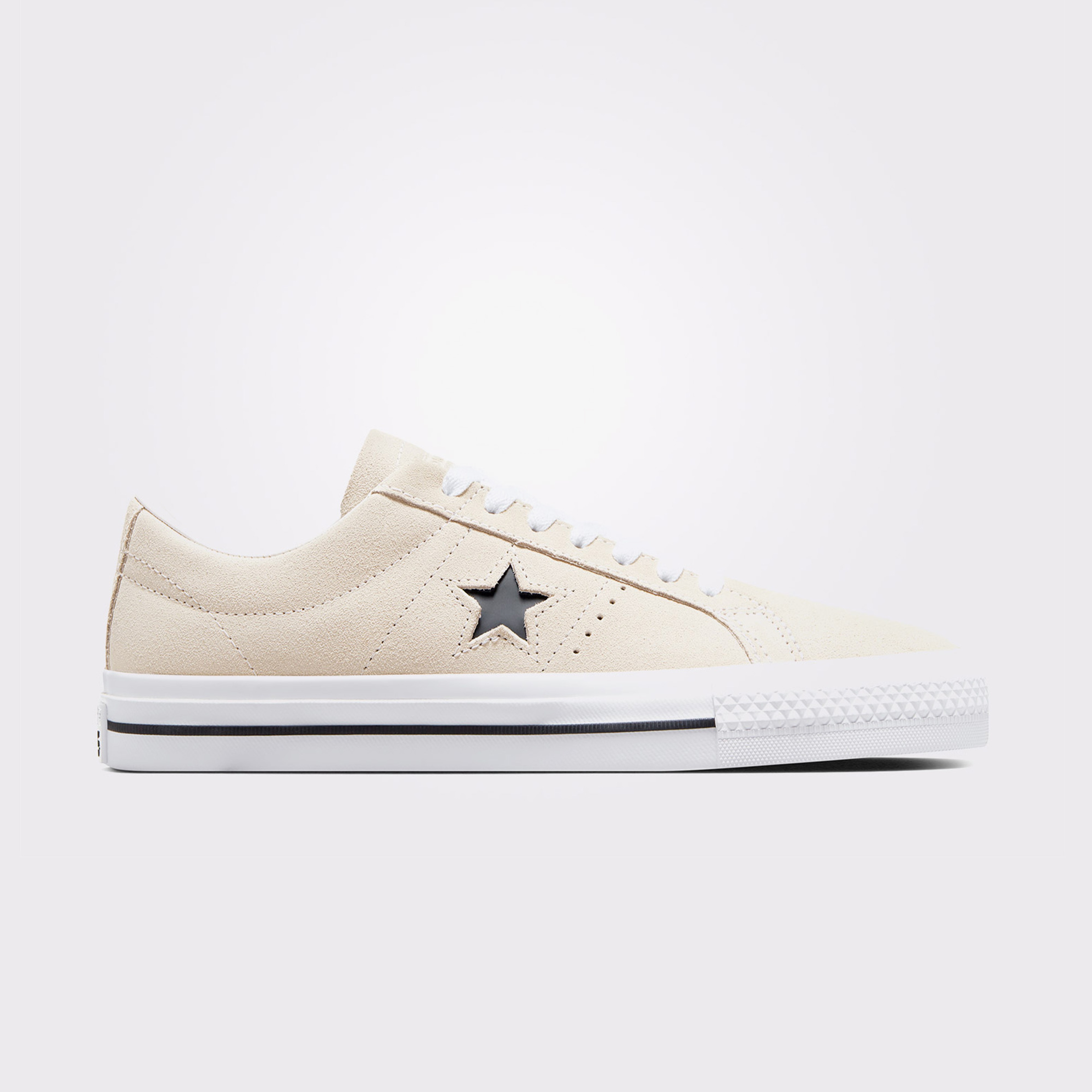 Converse Cons One Star Pro Suede Unisex Krem Sneaker