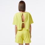 UNITED4 Kadın Sarı Crop T-Shirt