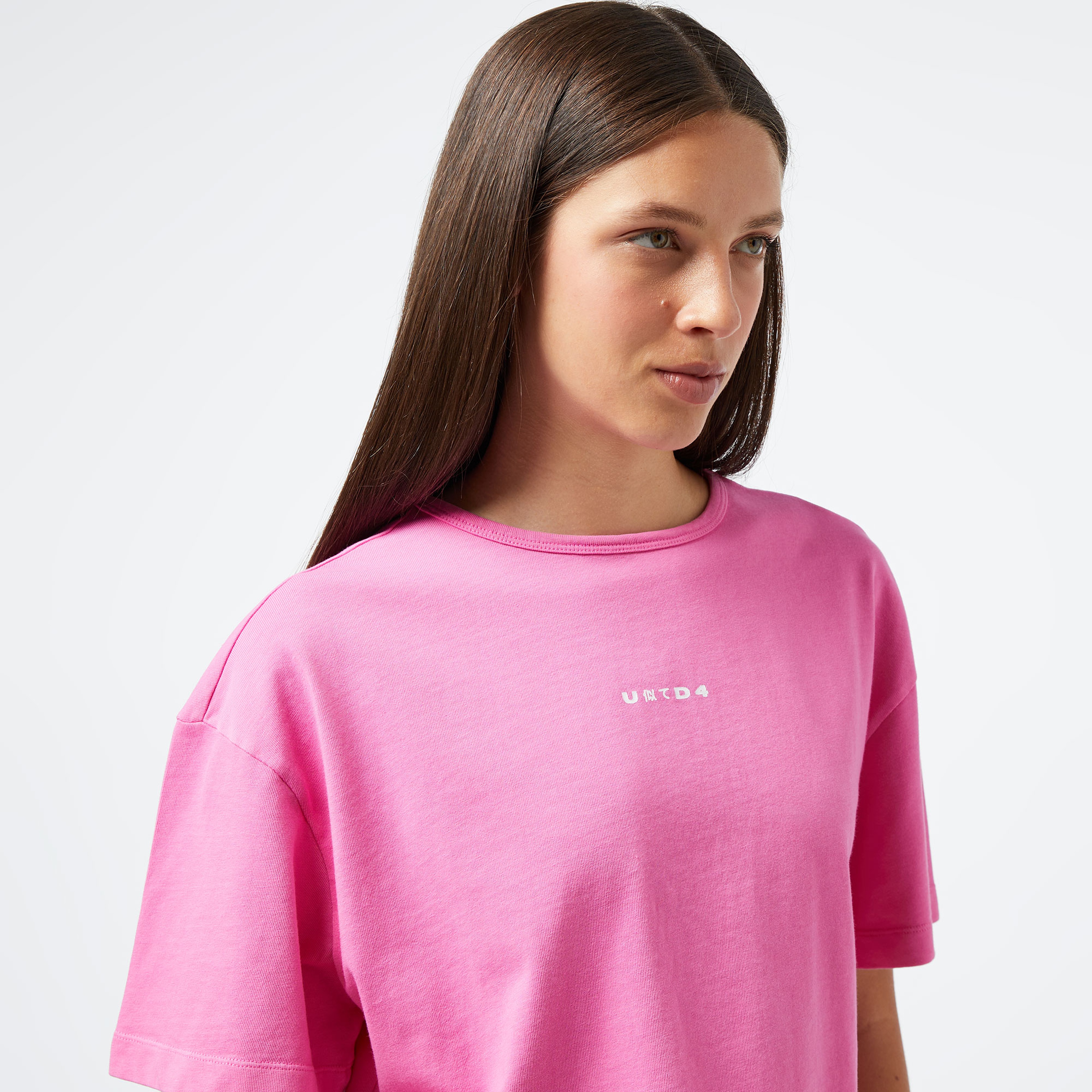 UNITED4 Essentials Kadın Pembe Crop