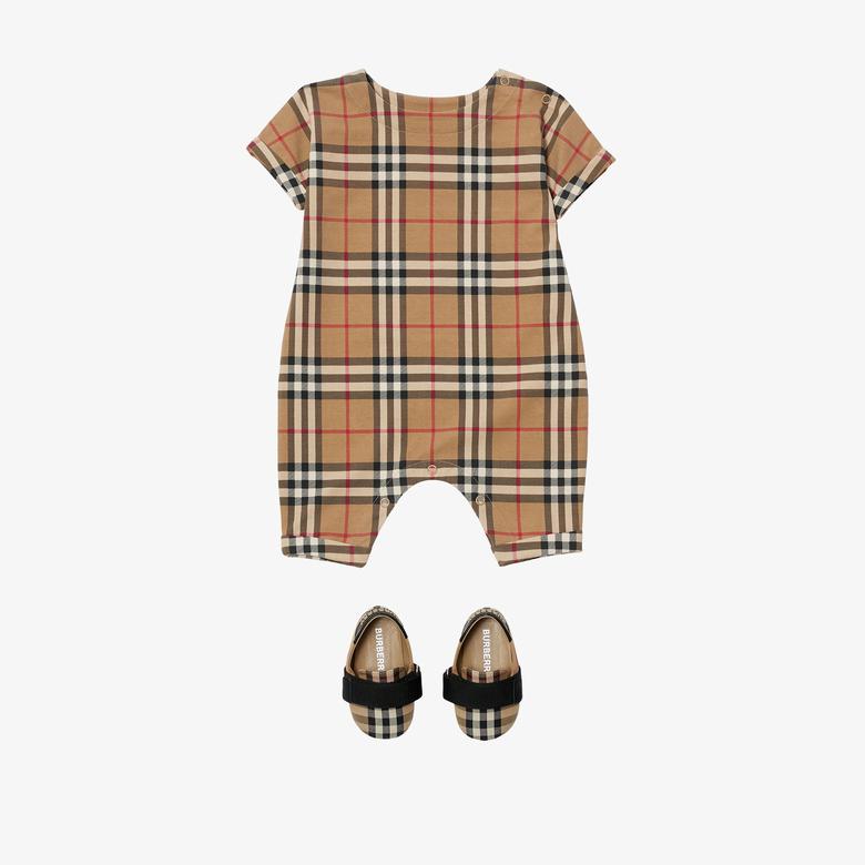 Burberry Çocuk Bej Çocuk Tulumu