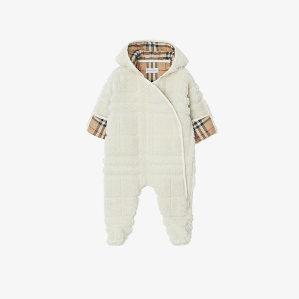 Burberry Çocuk Krem Çocuk Tulumu