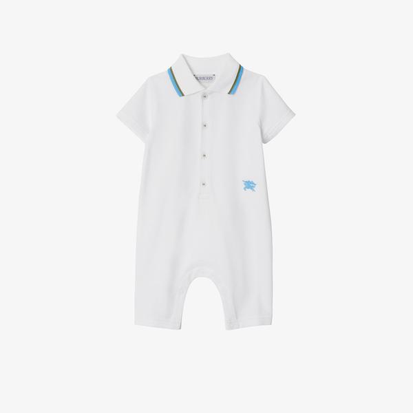 Burberry Çocuk Beyaz Çocuk Tulumu
