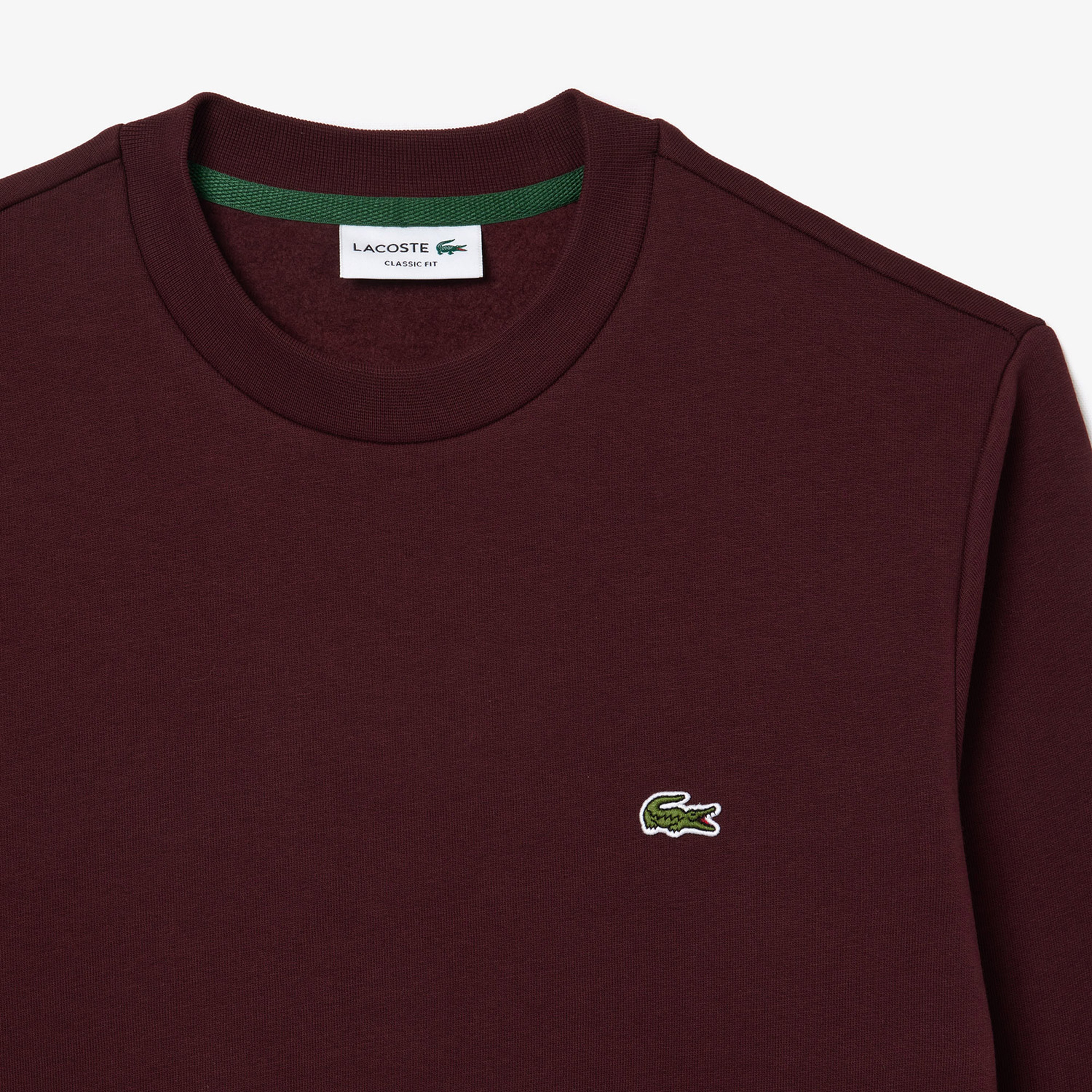 Erkek Classic Fit Bisiklet Yaka Bordo Sweatshirt