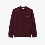 Erkek Classic Fit Bisiklet Yaka Bordo Sweatshirt