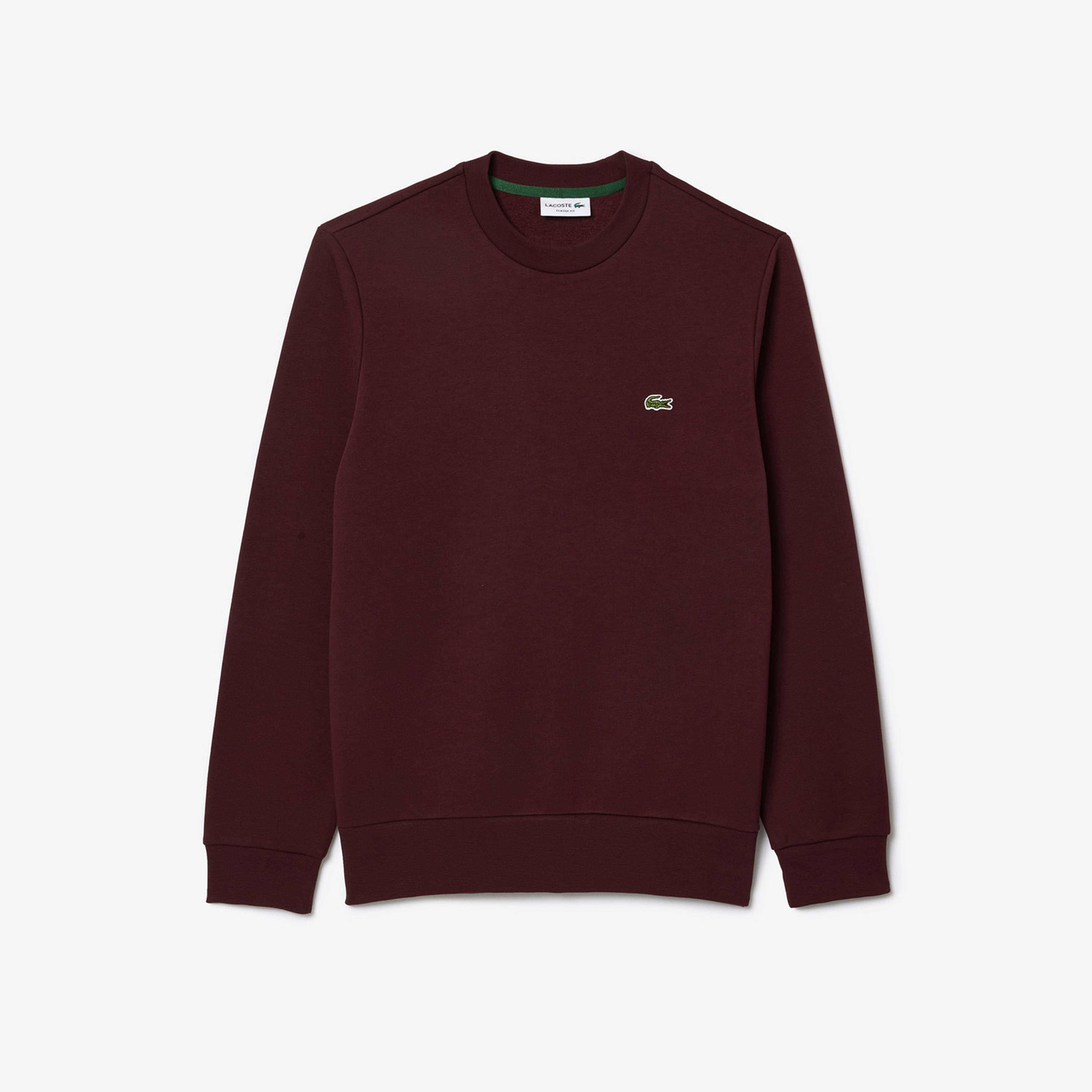 Erkek Classic Fit Bisiklet Yaka Bordo Sweatshirt
