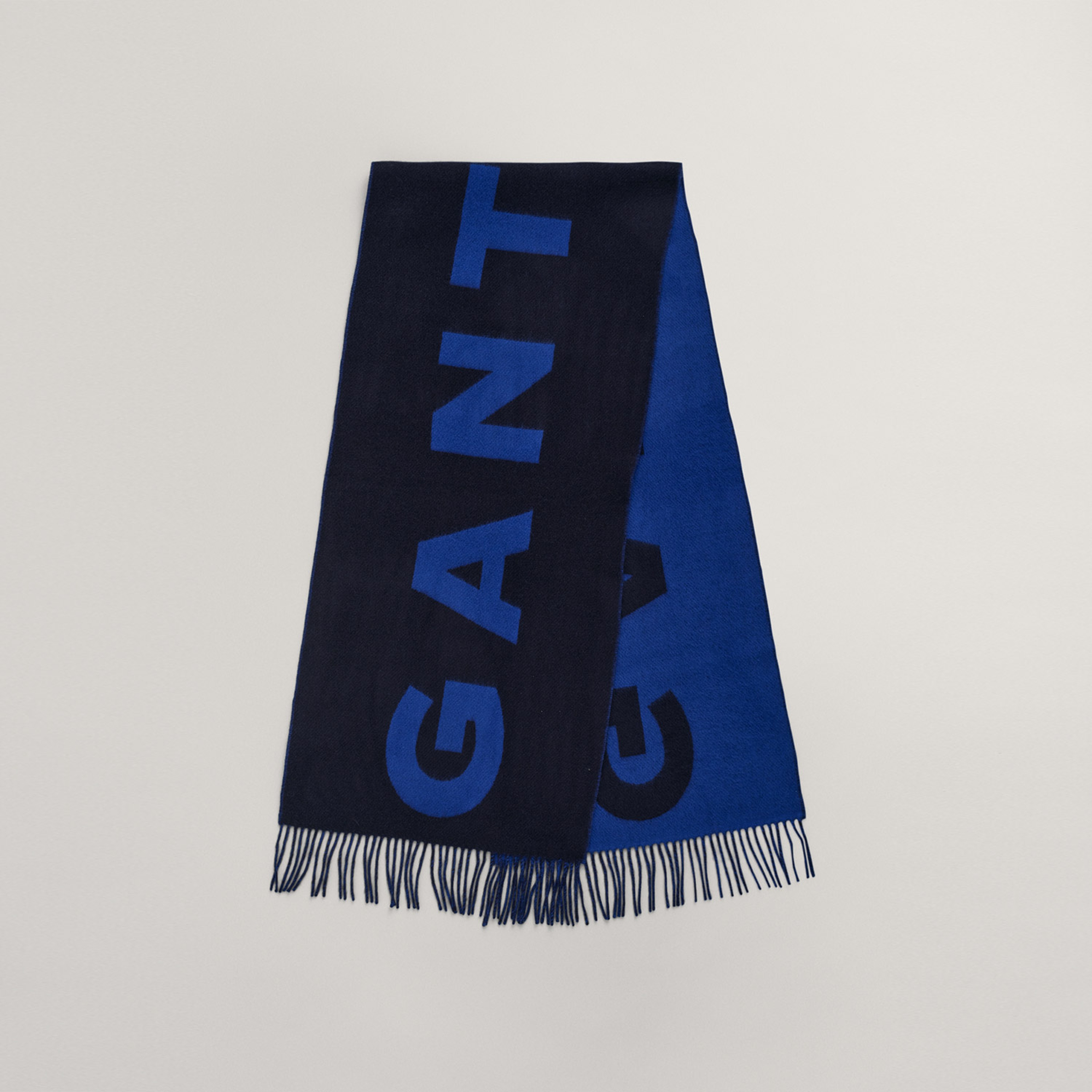 GANT Unisex Lacivert Logolu Atkı