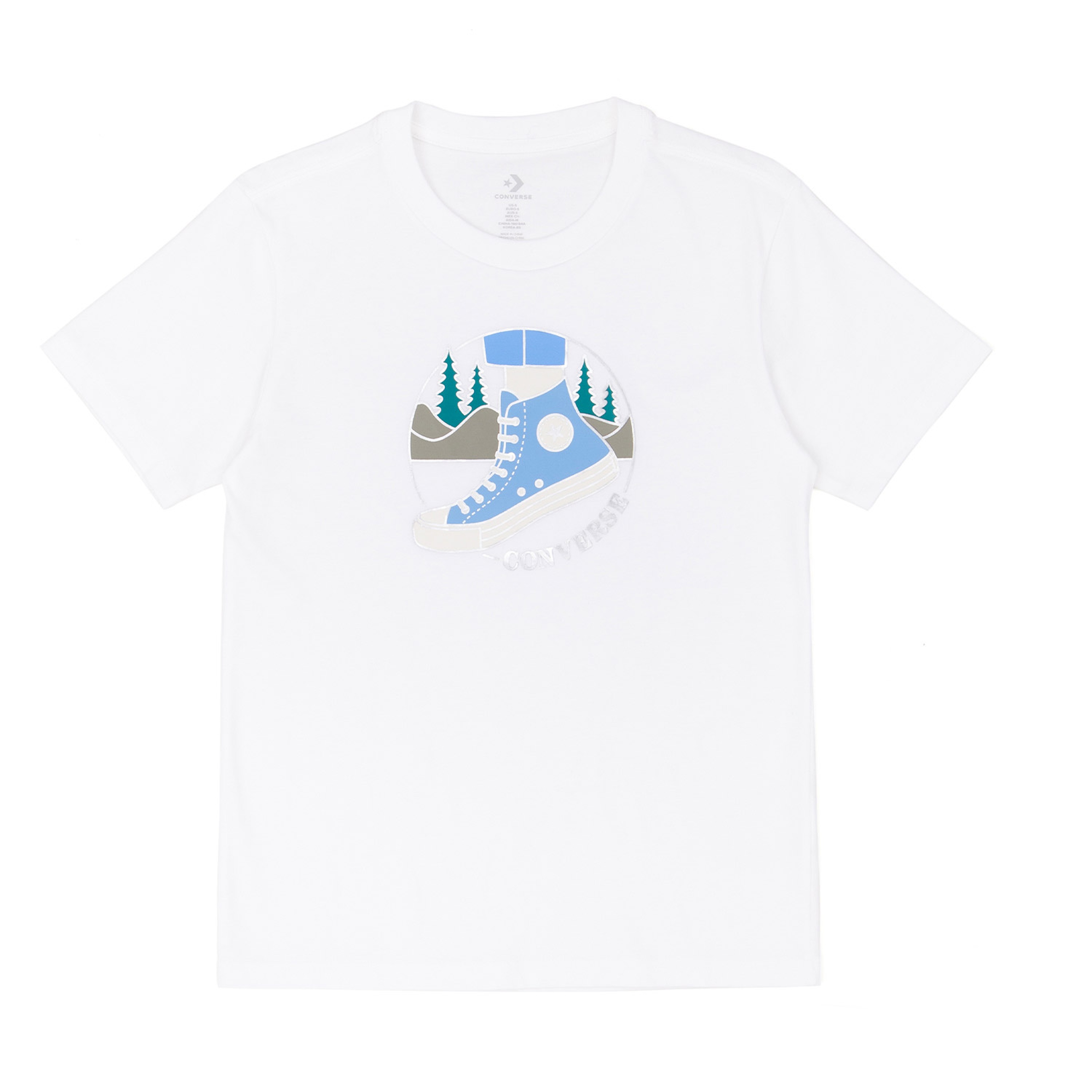 Converse On The Trails Kadın Beyaz T-Shirt