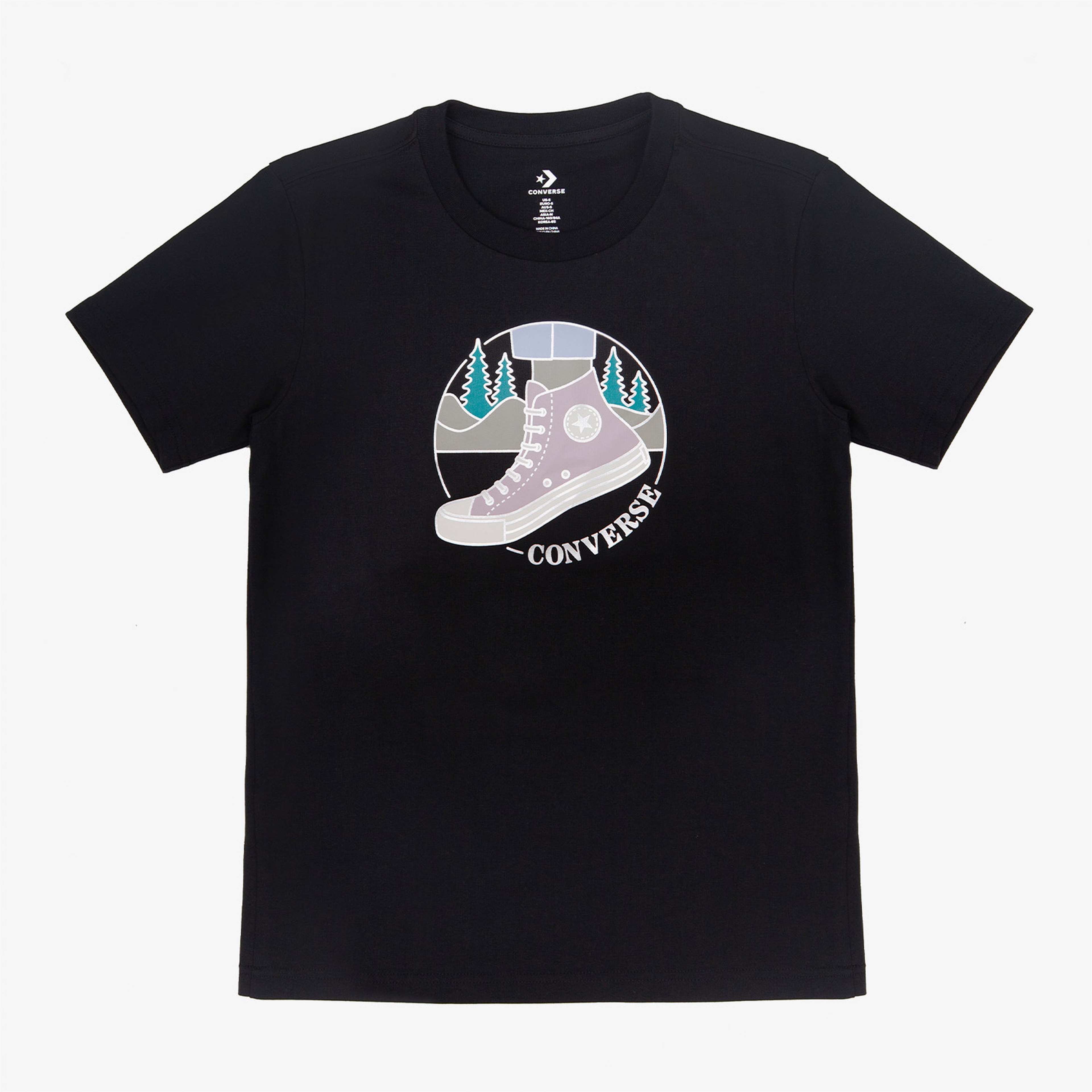 Converse On The Trails Kadın Siyah T-Shirt