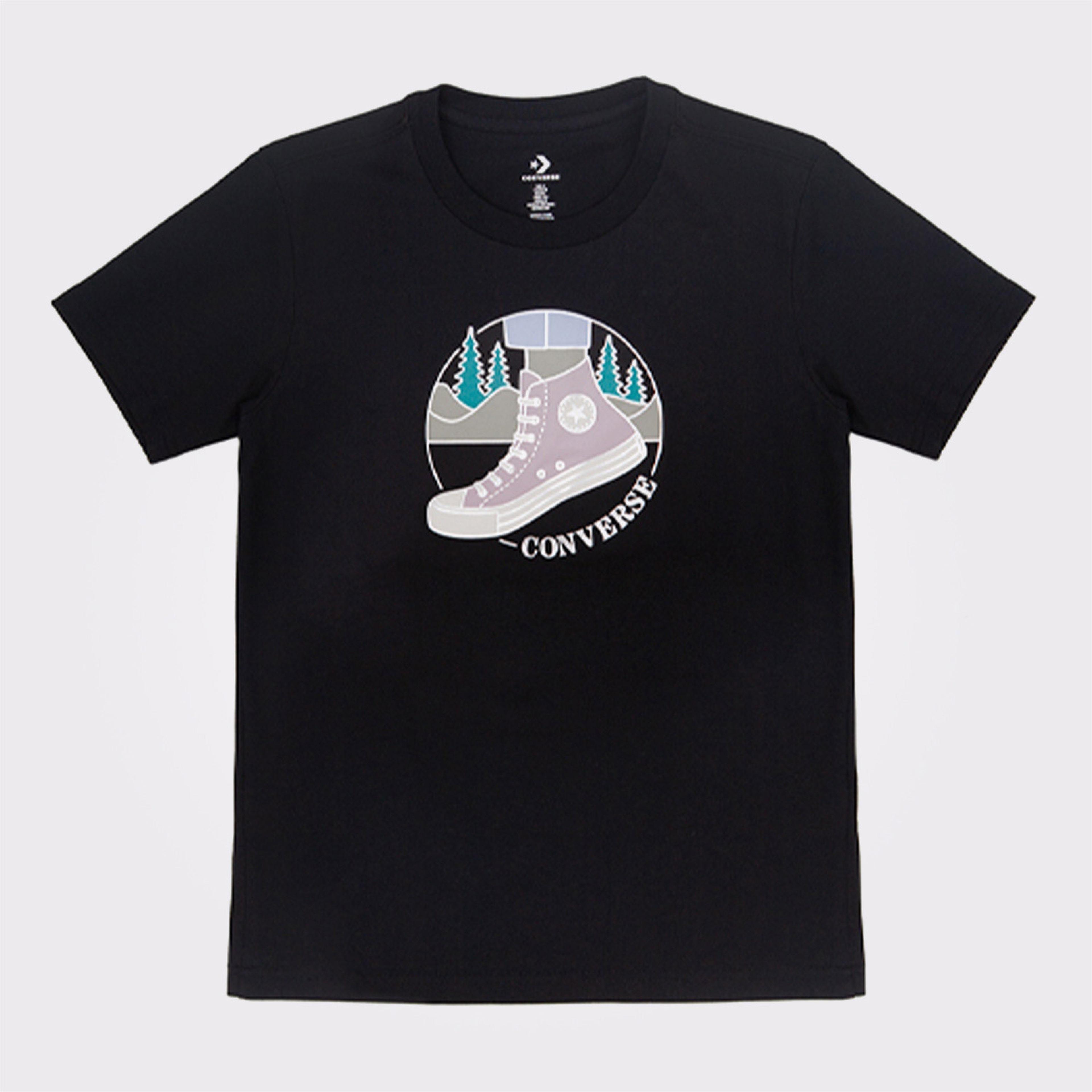 Converse On The Trails Kadın Siyah T-Shirt