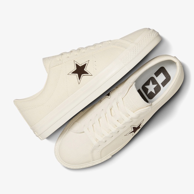 Converse Converse Cons One Star Pro Herringbone Kadın Krem Sneaker | Occasion Krem - 5. görsel