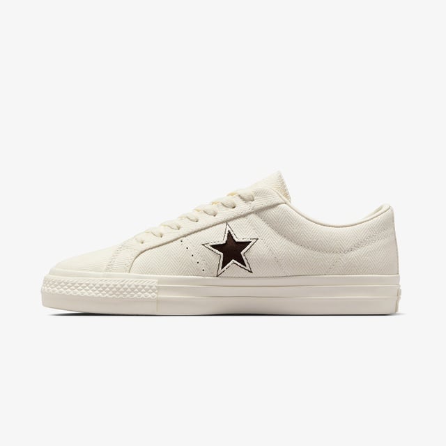 Converse Converse Cons One Star Pro Herringbone Kadın Krem Sneaker | Occasion Krem - 4. görsel