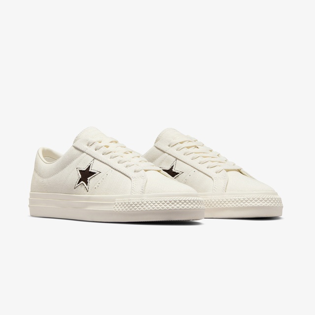 Converse Converse Cons One Star Pro Herringbone Kadın Krem Sneaker | Occasion Krem - 3. görsel