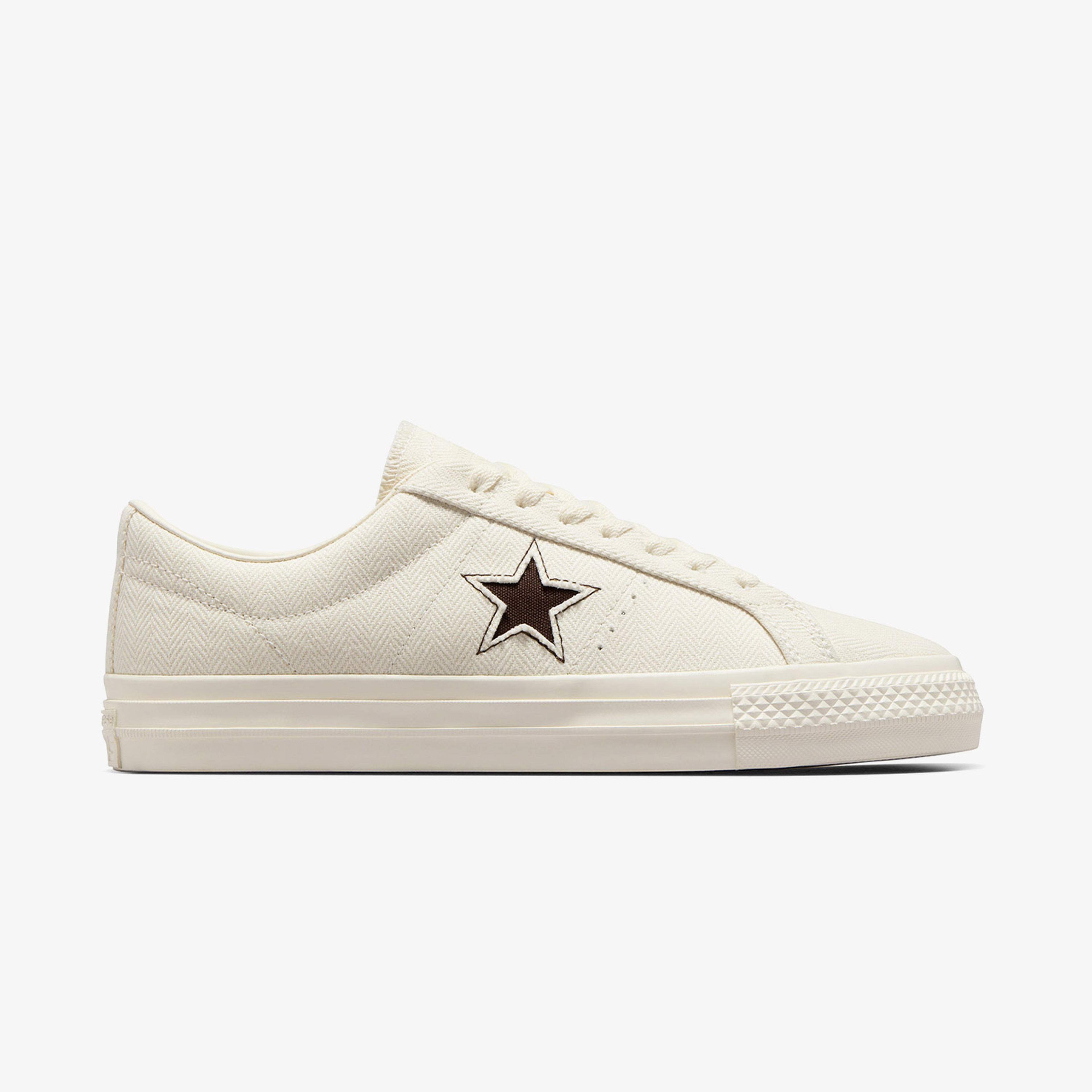 Converse Cons One Star Pro Herringbone Kadın Krem Sneaker