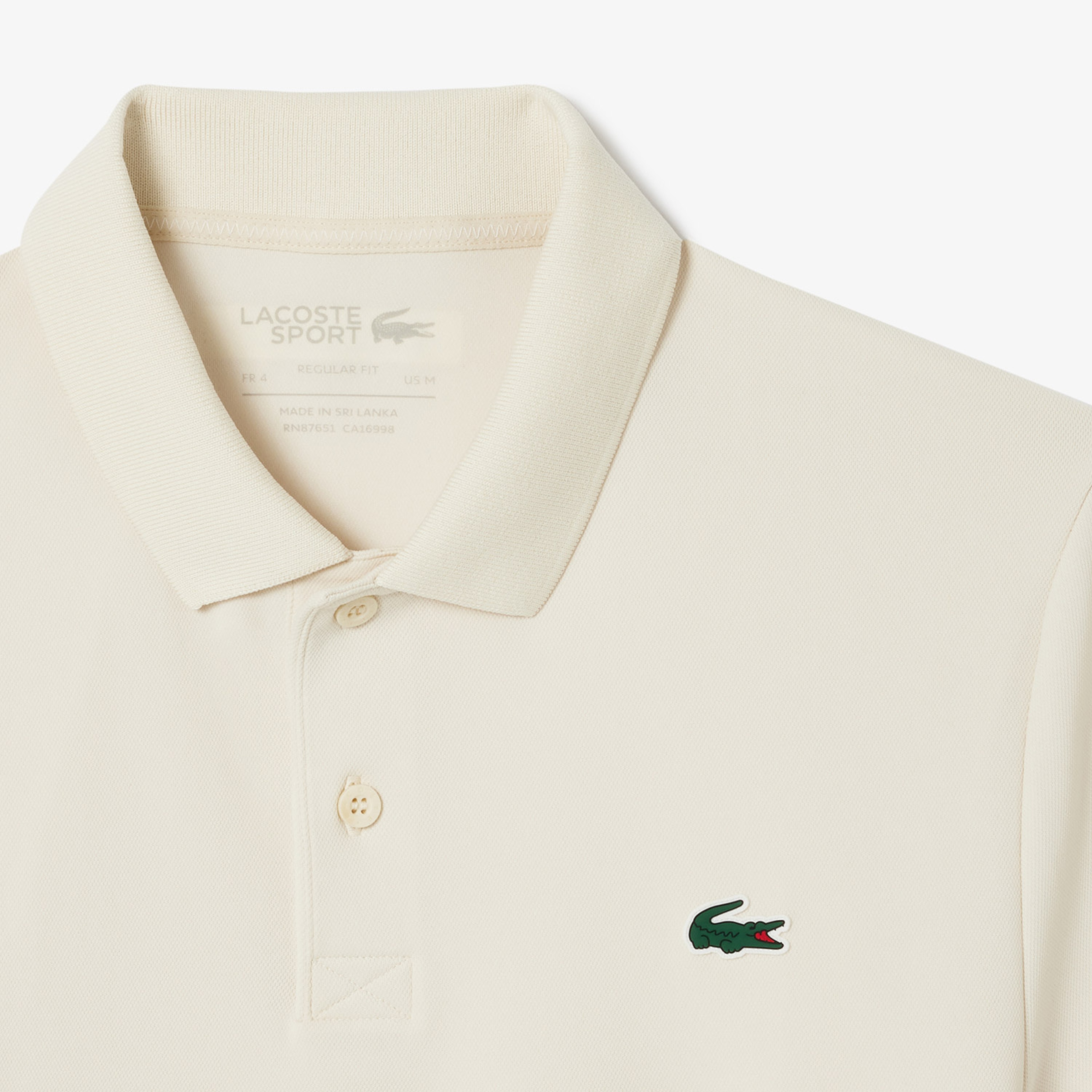 Erkek Regular Fit Renk Bloklu Beyaz Tenis Polo
