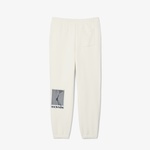 FW24 RUNWAY Unisex Regular Fit Baskılı Beyaz Eşofman Altı