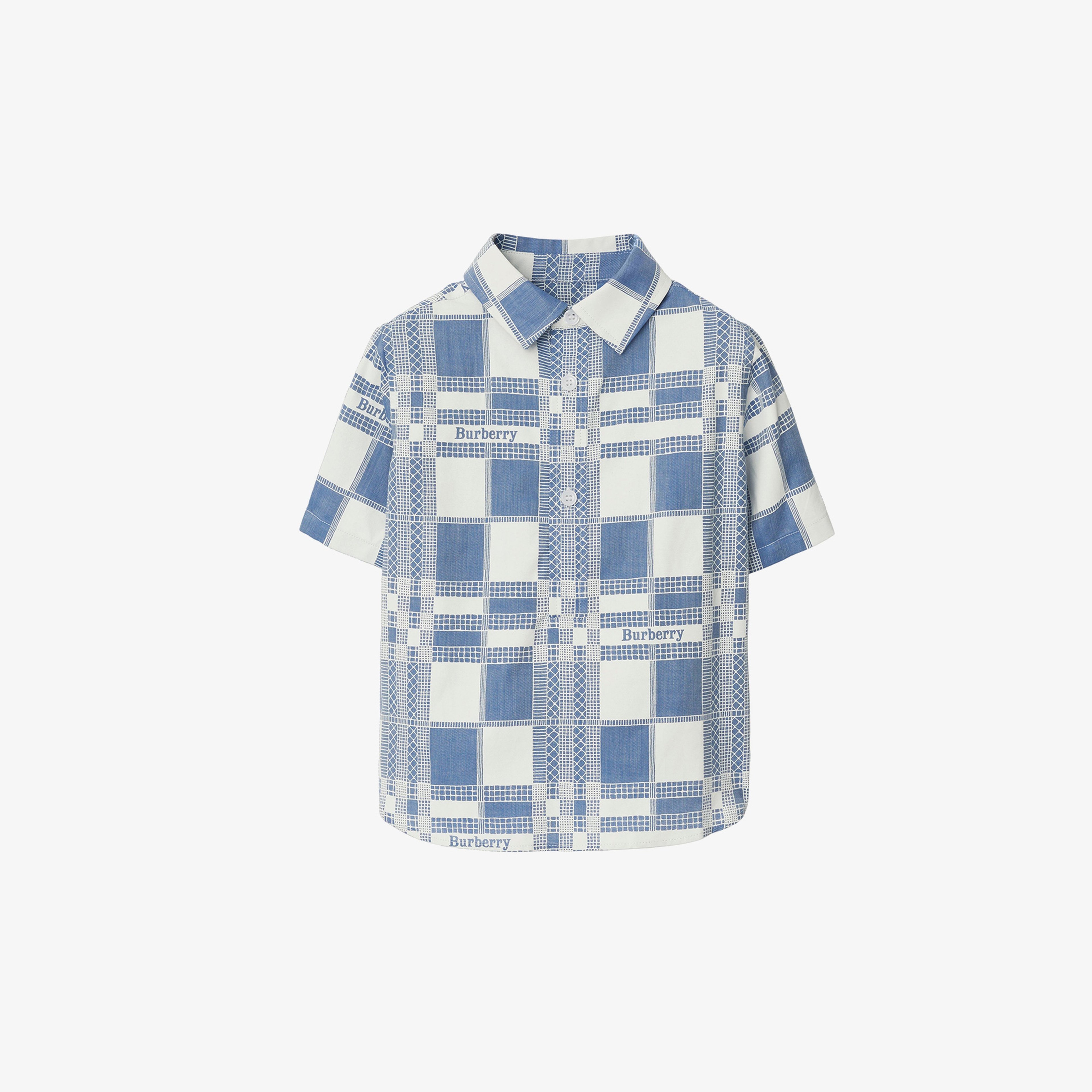 Burberry Çocuk Mavi  Gömlek