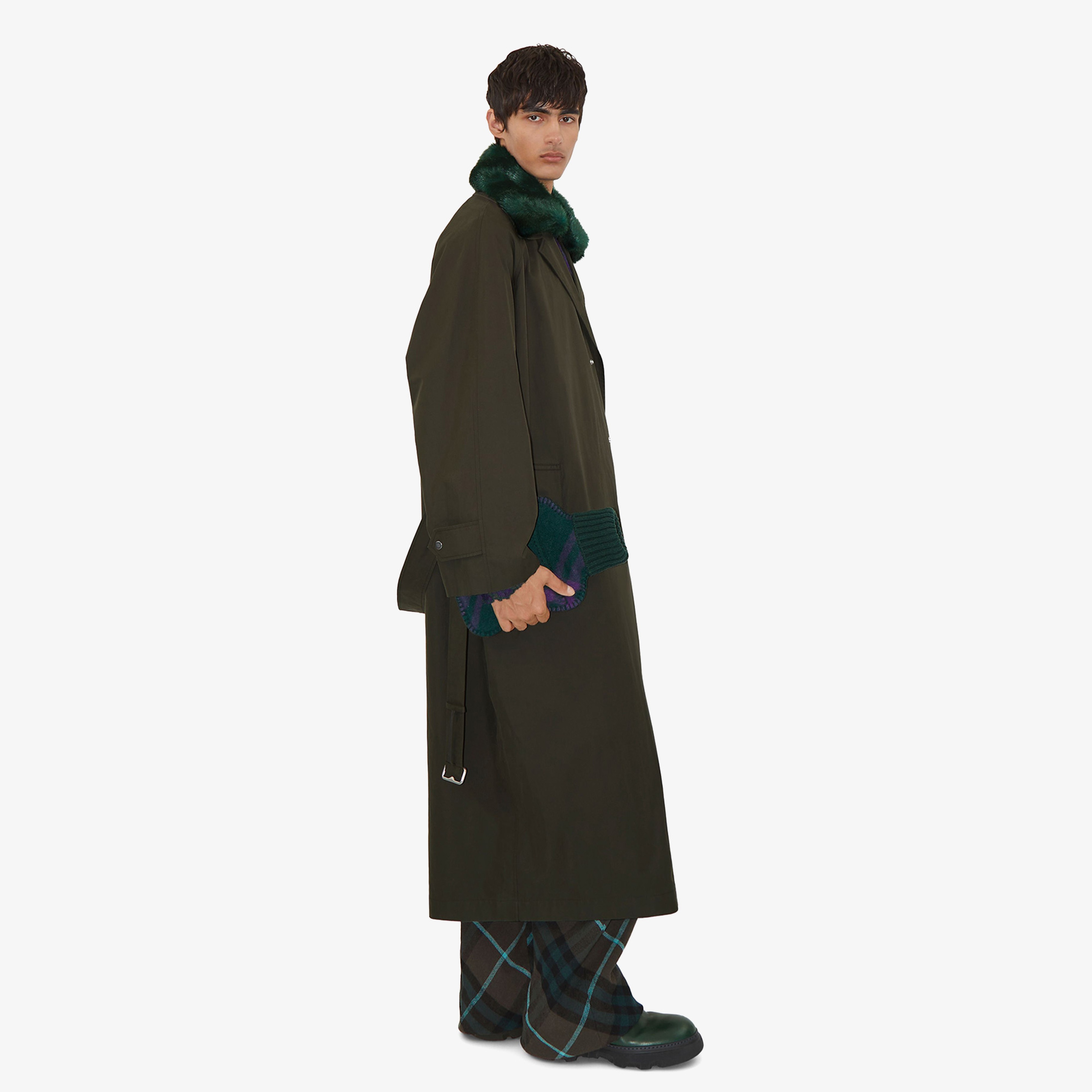 Burberry Erkek Haki Bot