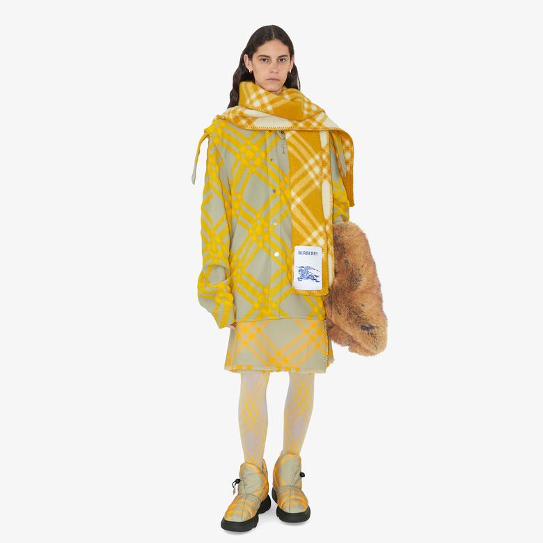 Burberry Unisex Sarı Atkı