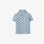 Burberry Çocuk Mavi  Gömlek