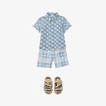 Burberry Çocuk Mavi  Gömlek