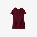 Burberry Çocuk Bordo Elbise
