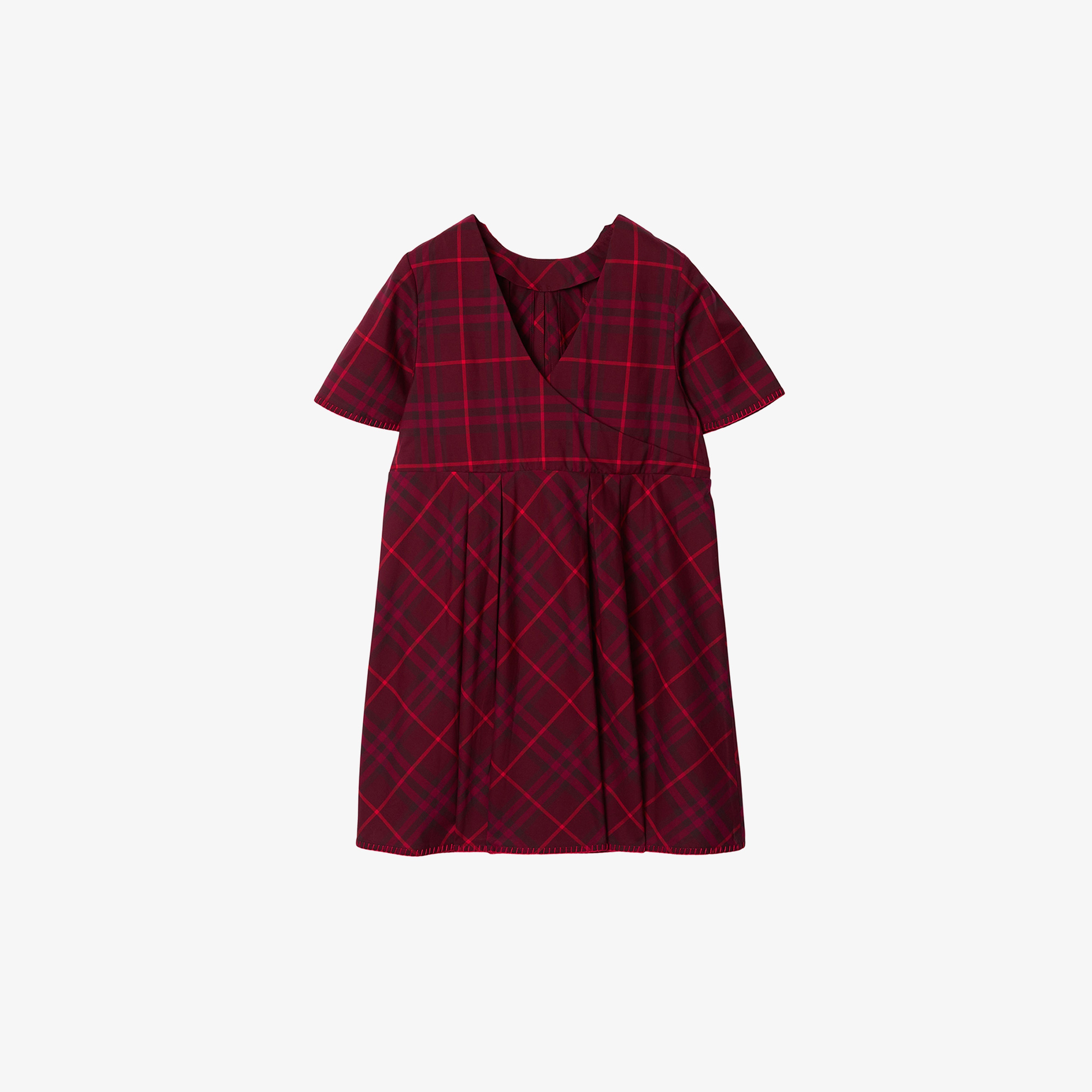 Burberry Çocuk Bordo Elbise