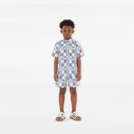 Burberry Çocuk Mavi  Gömlek