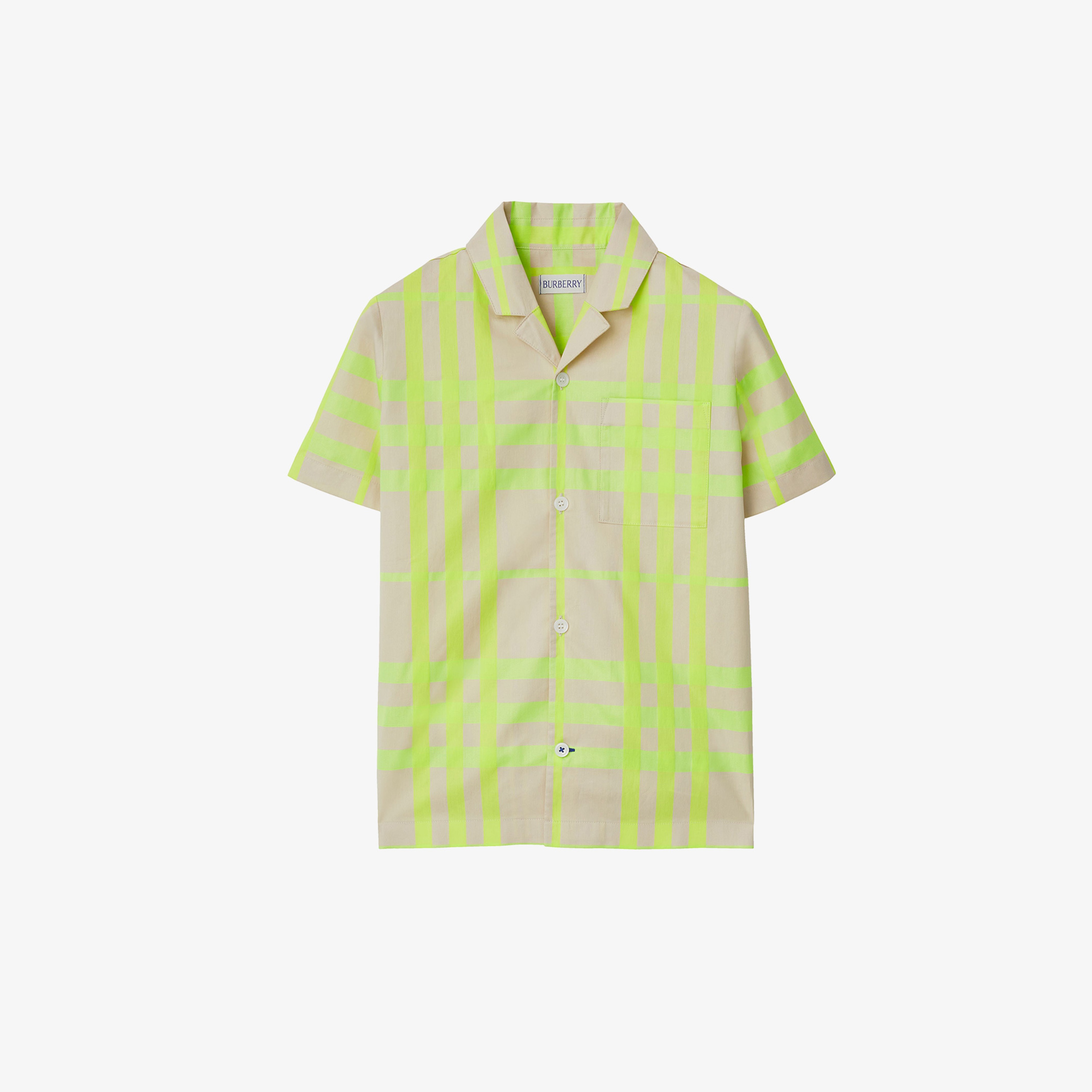 Burberry Çocuk Yeşil Gömlek